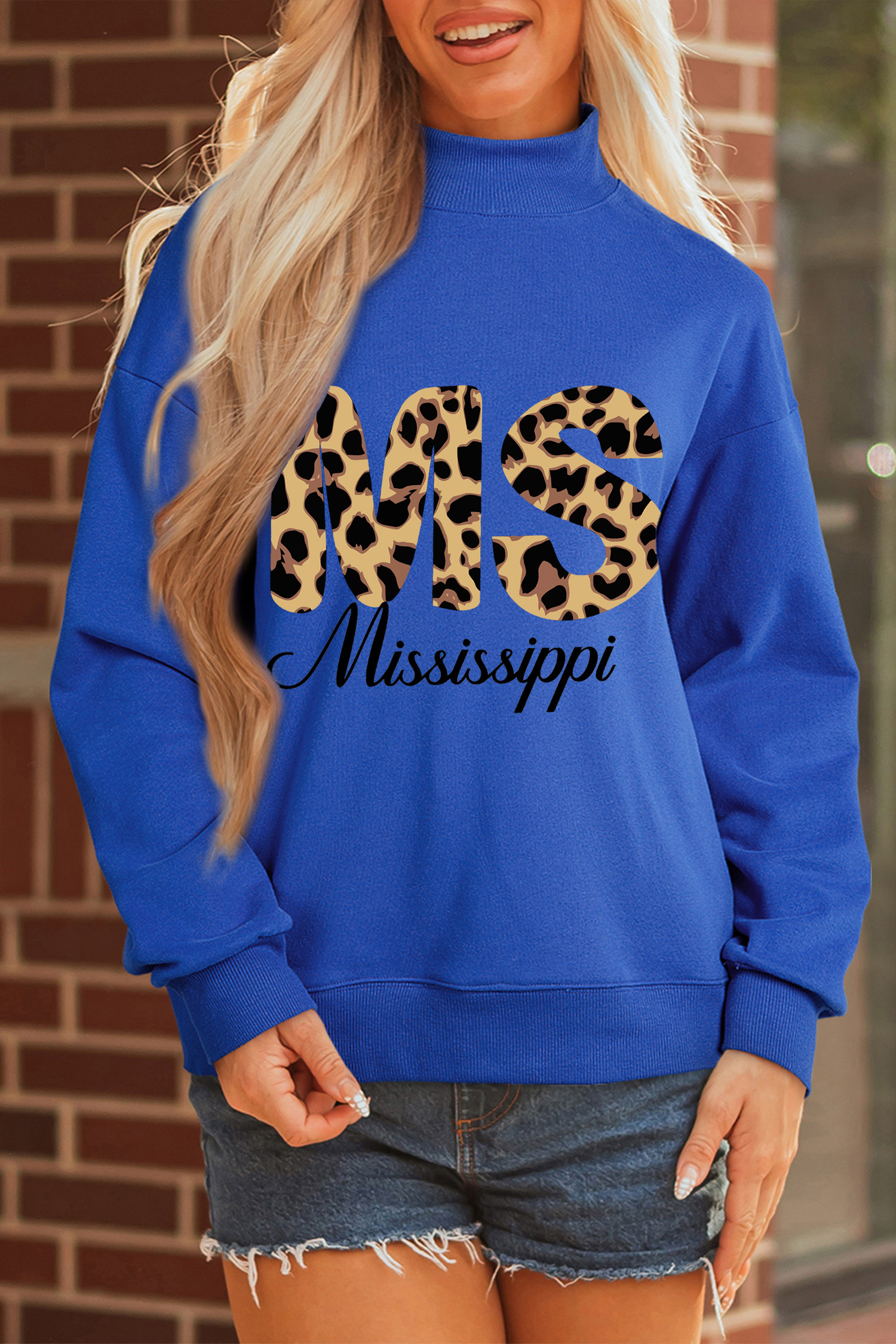 Green Camouflage KENTUCKY Crew Neck Summer Top