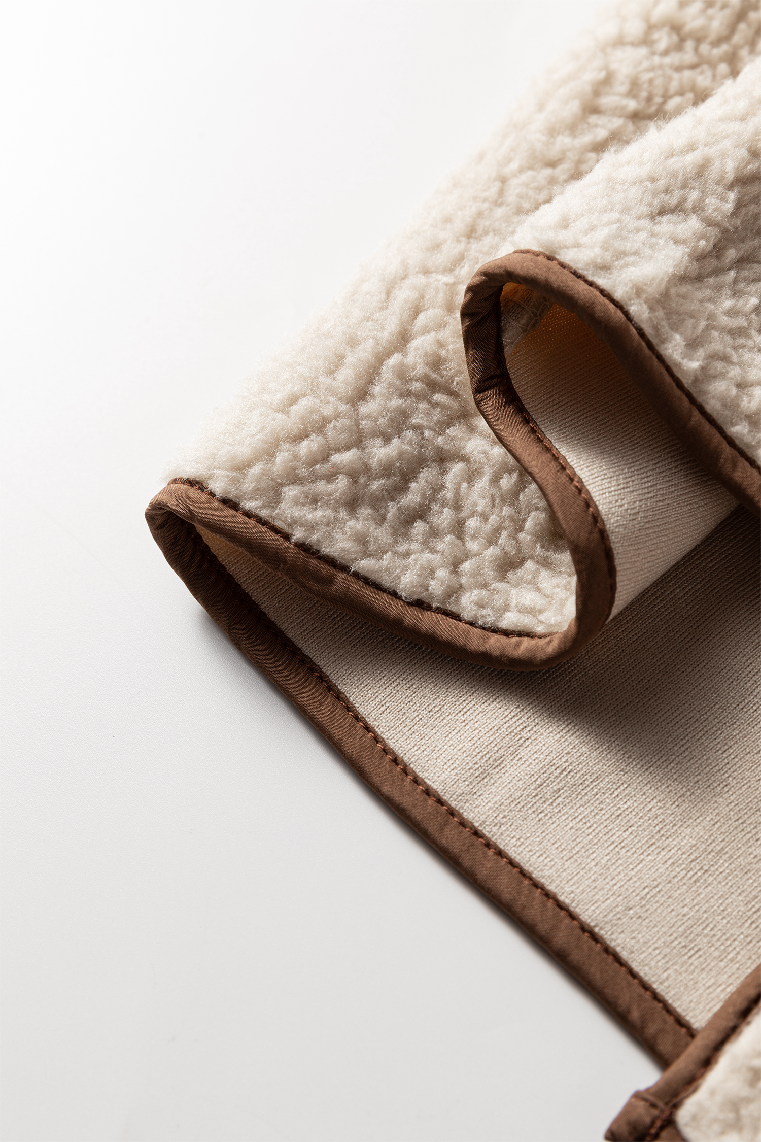 Apricot Toggle Button Teddy Coat