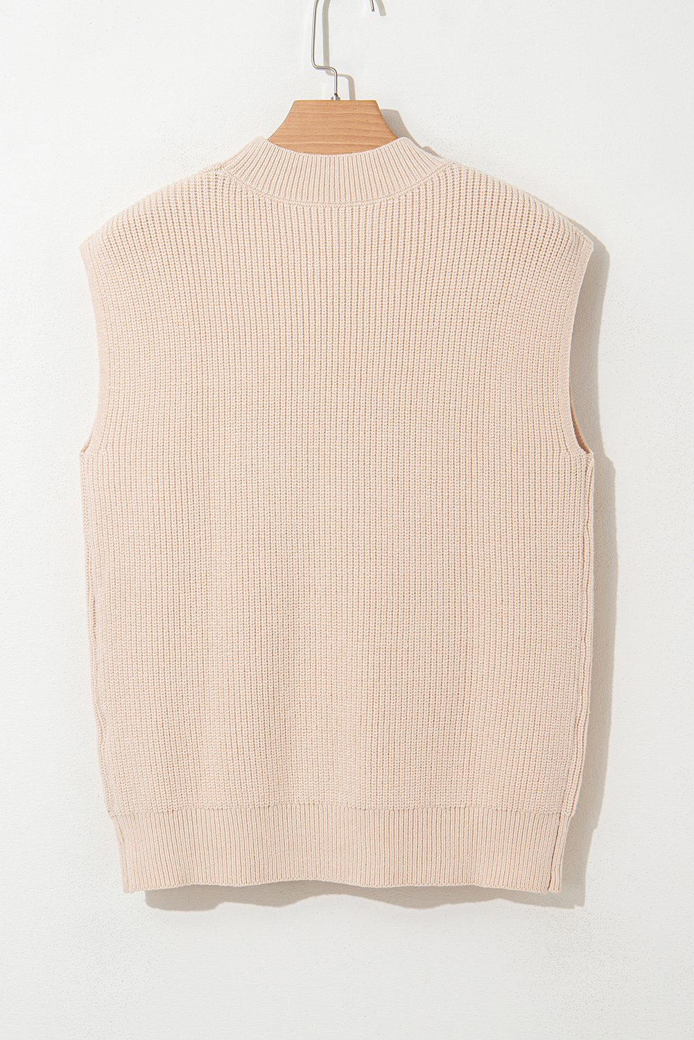 Black Western Cowboy Embroidery Round Neck Sleeveless Sweater