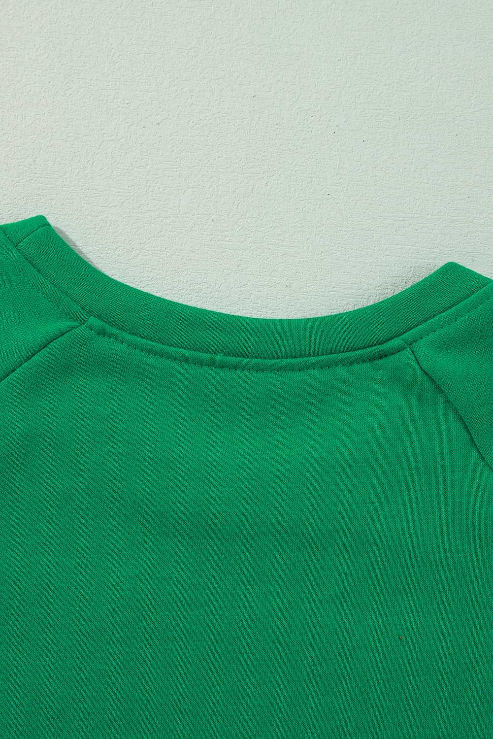 Green Sequin Christmas Candy Cane Graphic Crewneck Pullover Sweatshirt