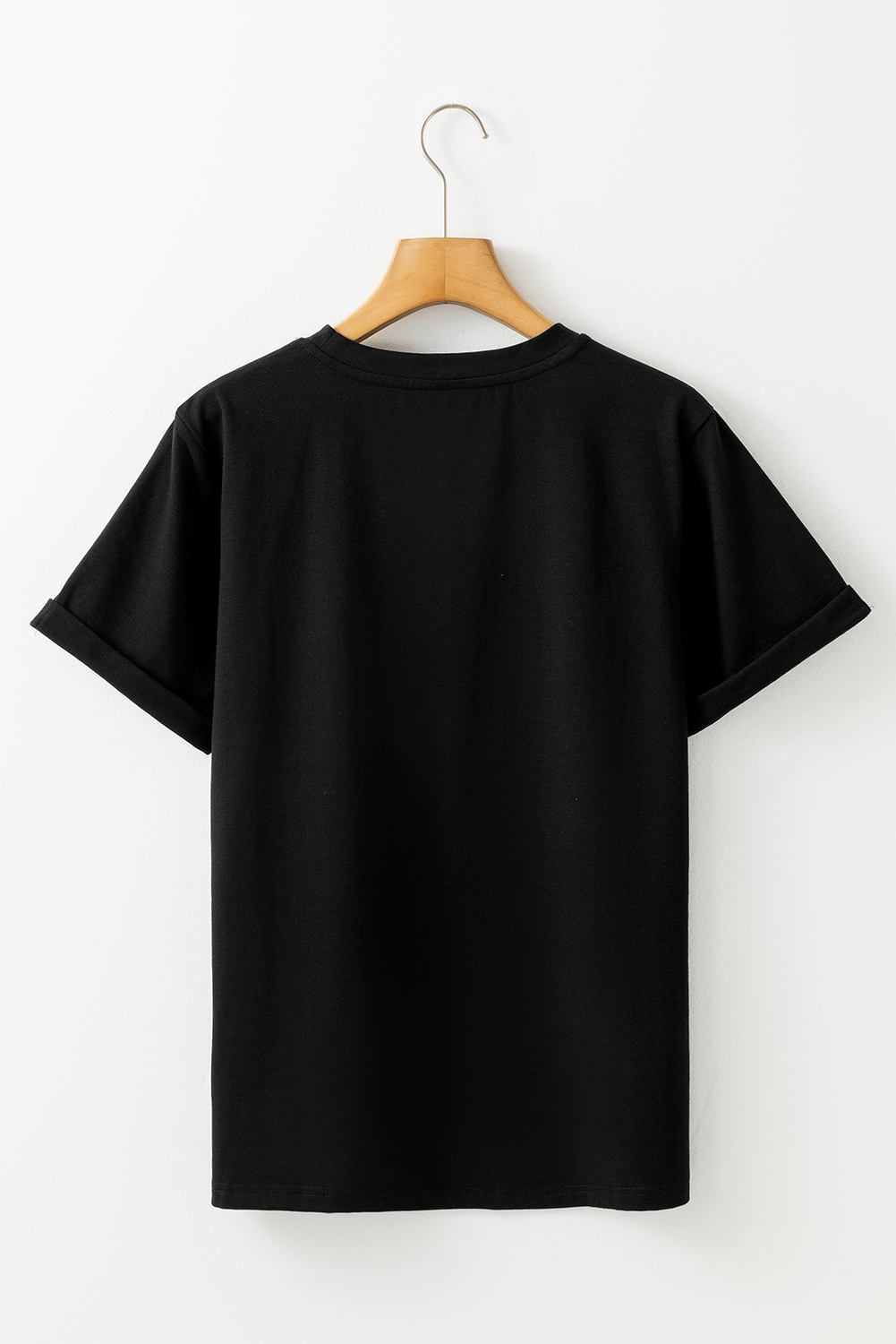 Black Christmas Big Bowknot Graphic Crewneck T Shirt