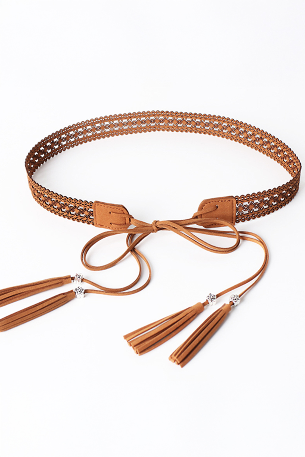 Thai Curry Boho Tassel Crochet Self-tie Waist Belt