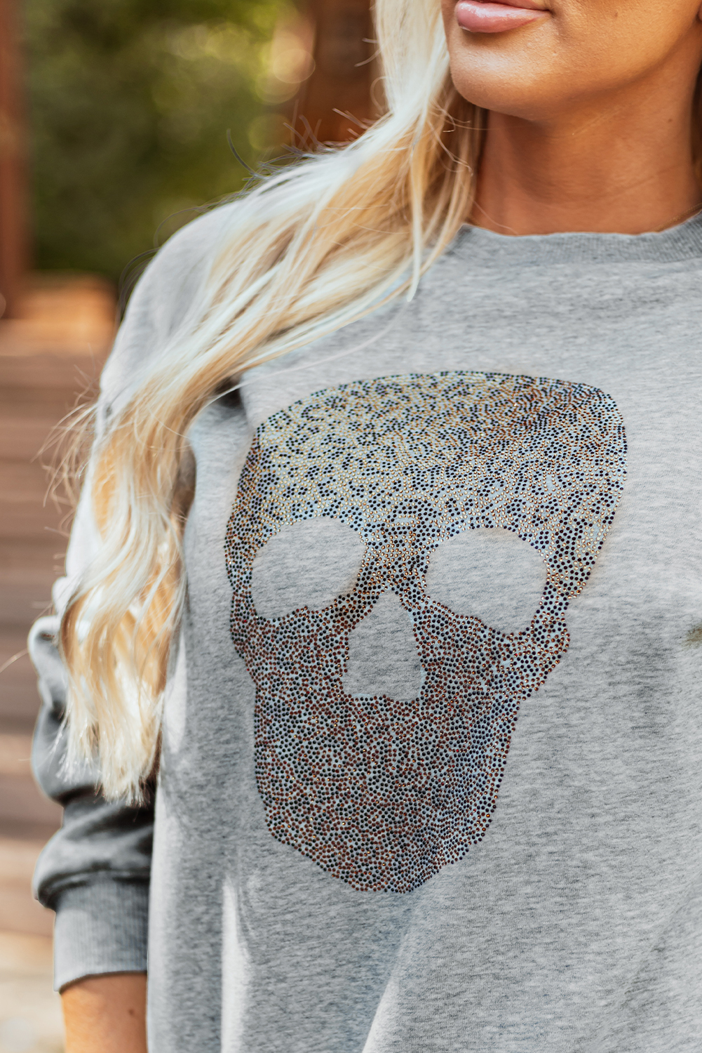 Parchment Shimmering Turkey Pattern Thanksgiving Holiday Sweatshirt