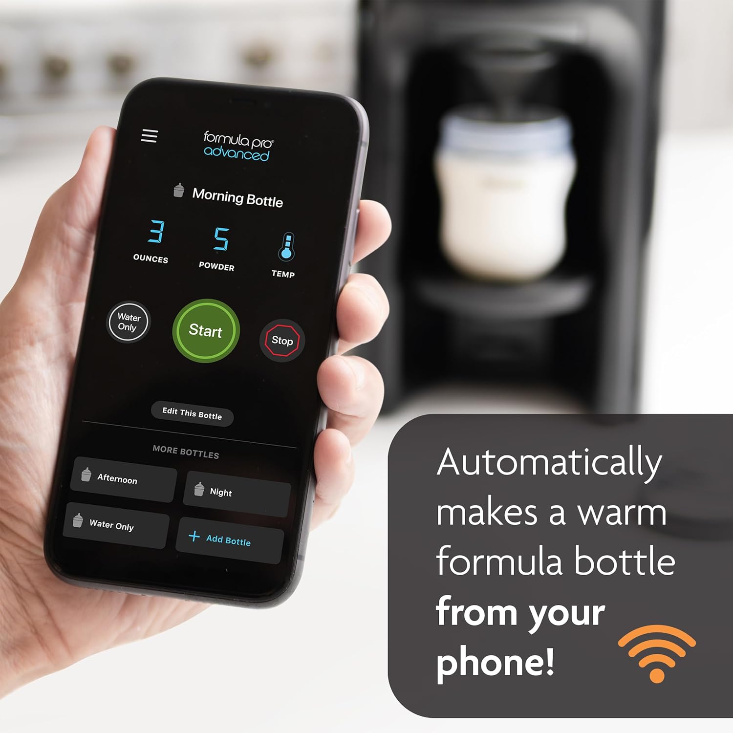 Baby Brezza Formula Pro Advanced WiFi Formula Dispenser, Black