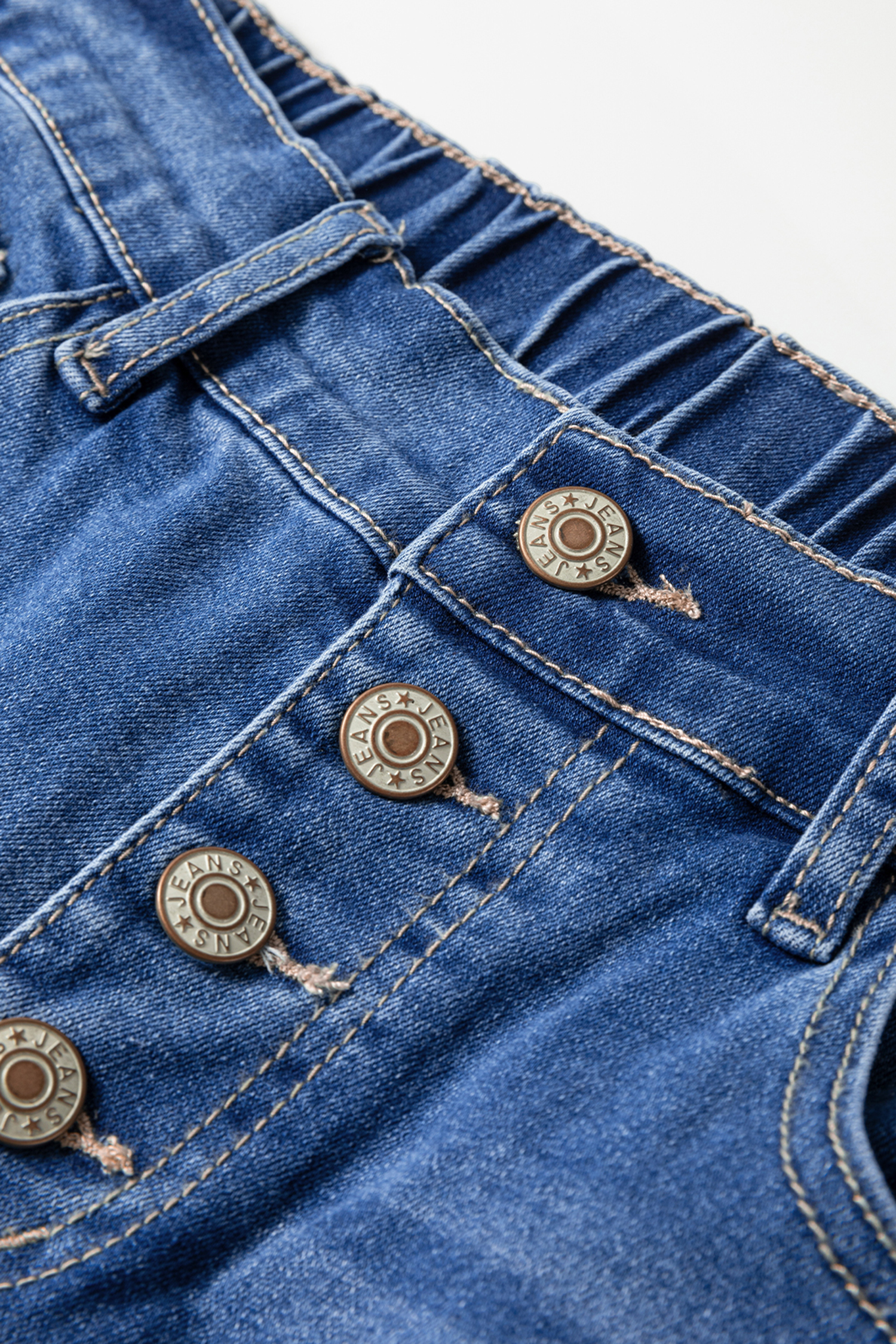Dusk Blue Loose Straight Leg Cropped High Waist Jeans