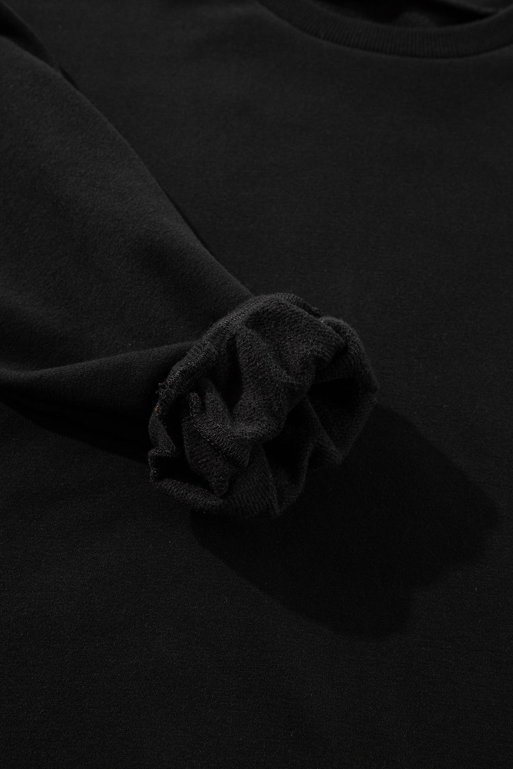 Grass Green Solid Fleece Lined Drop Shoulder High Low Sweatshirt