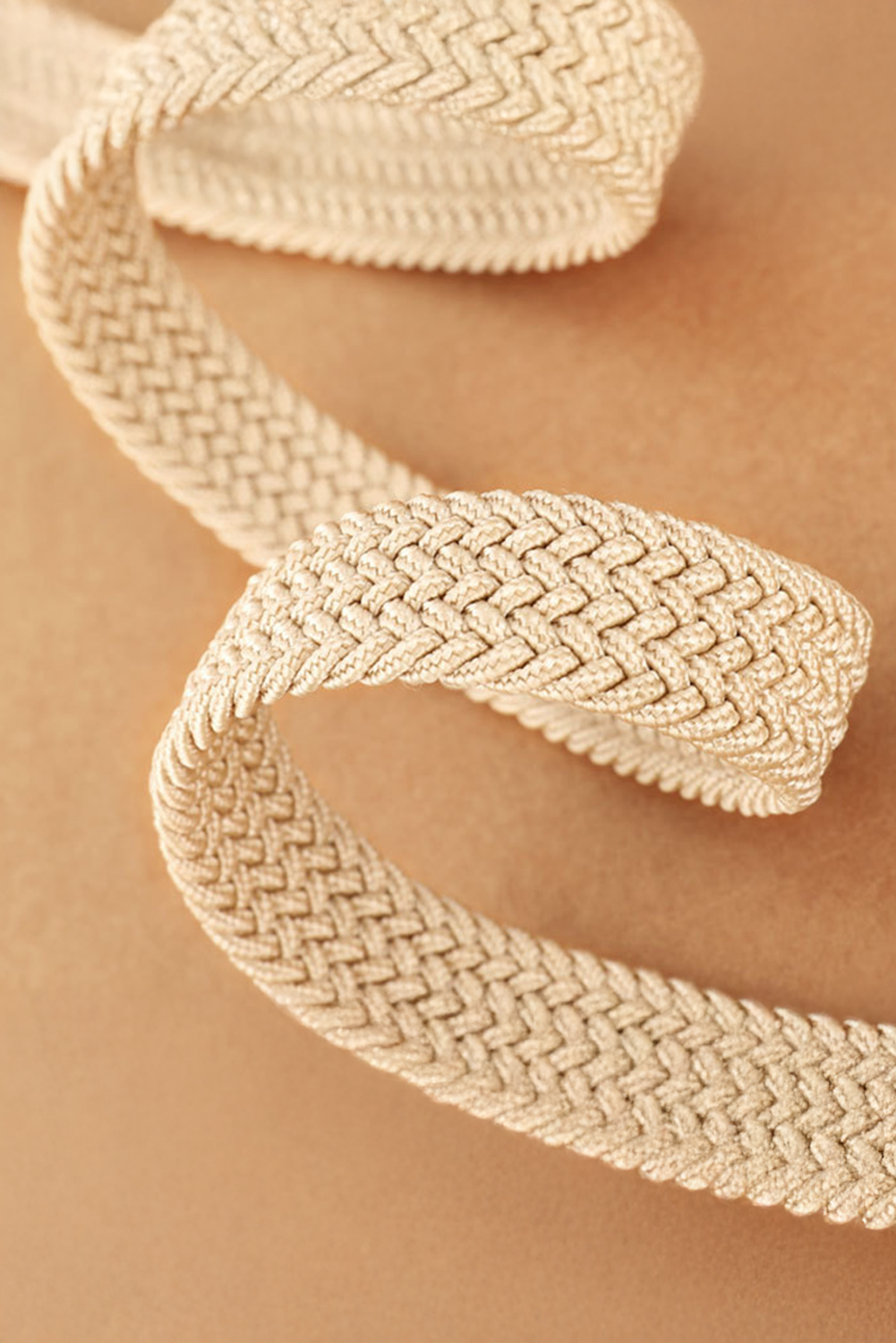 Dearlove White Boho Style Woven Canvas Waist Belt