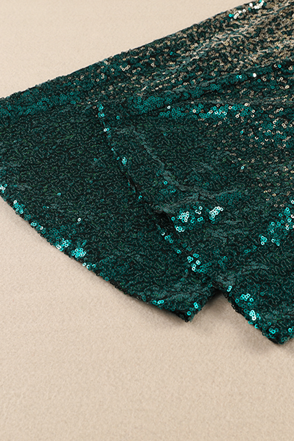 Green Black&Gold Gradient Sequined Pants