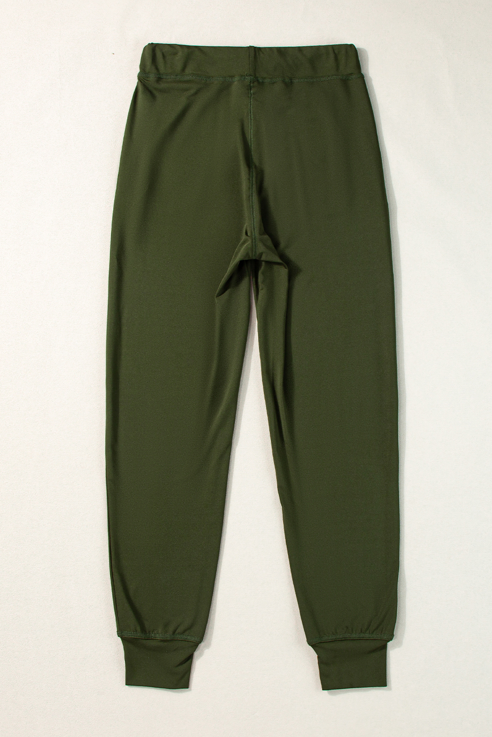 Black Drawstring Elastic Waistband Pocketed Joggers