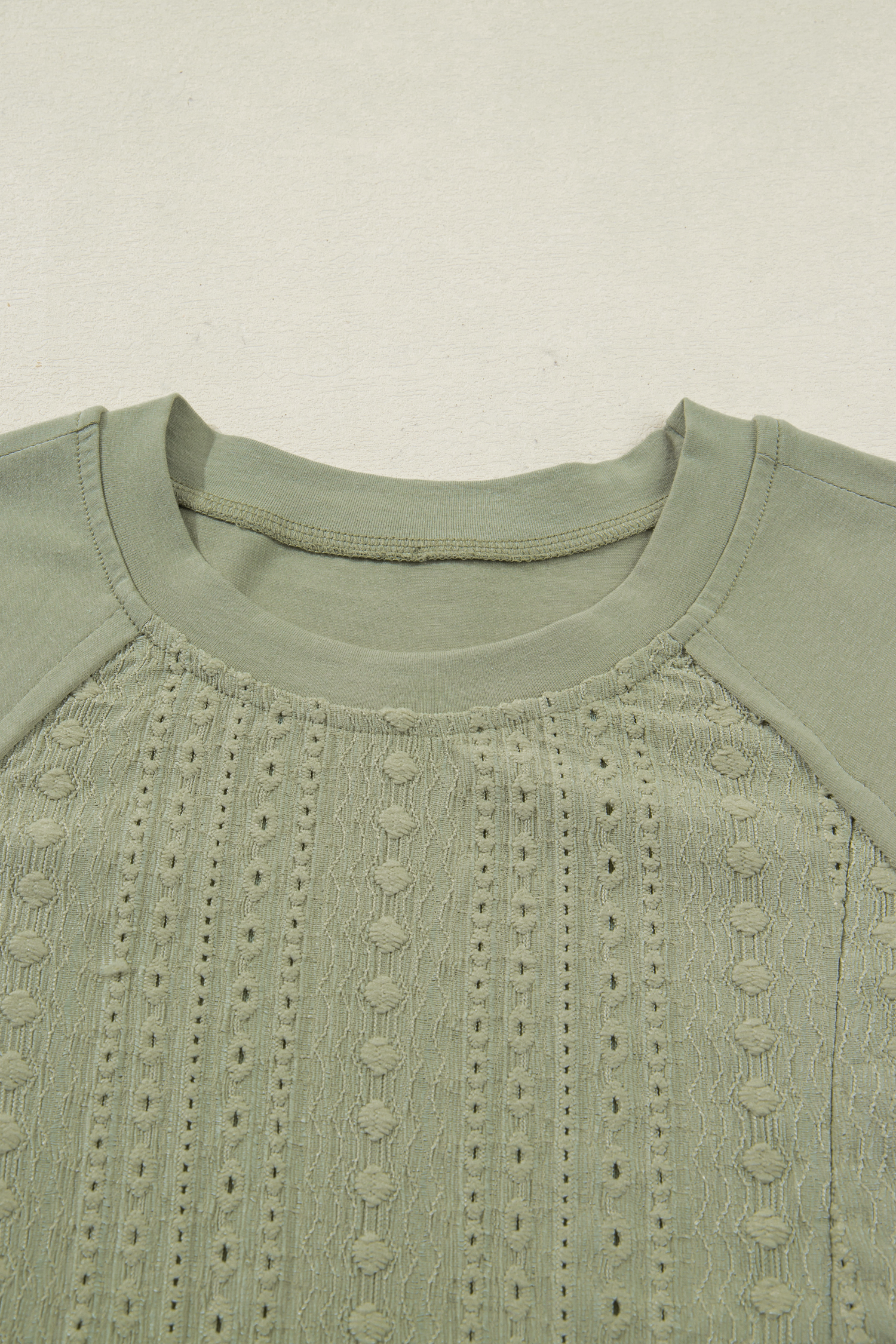 Laurel Green Jacquard Frilled Ruffled Long Sleeve Mini Dress