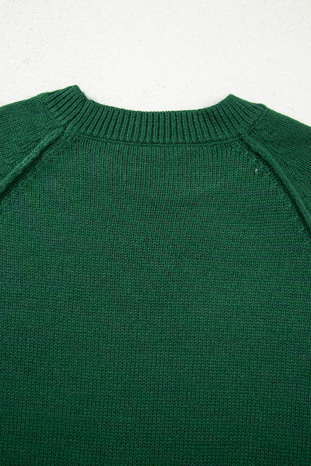 Evergreen Raglan Sleeve Crew Neck Sweater