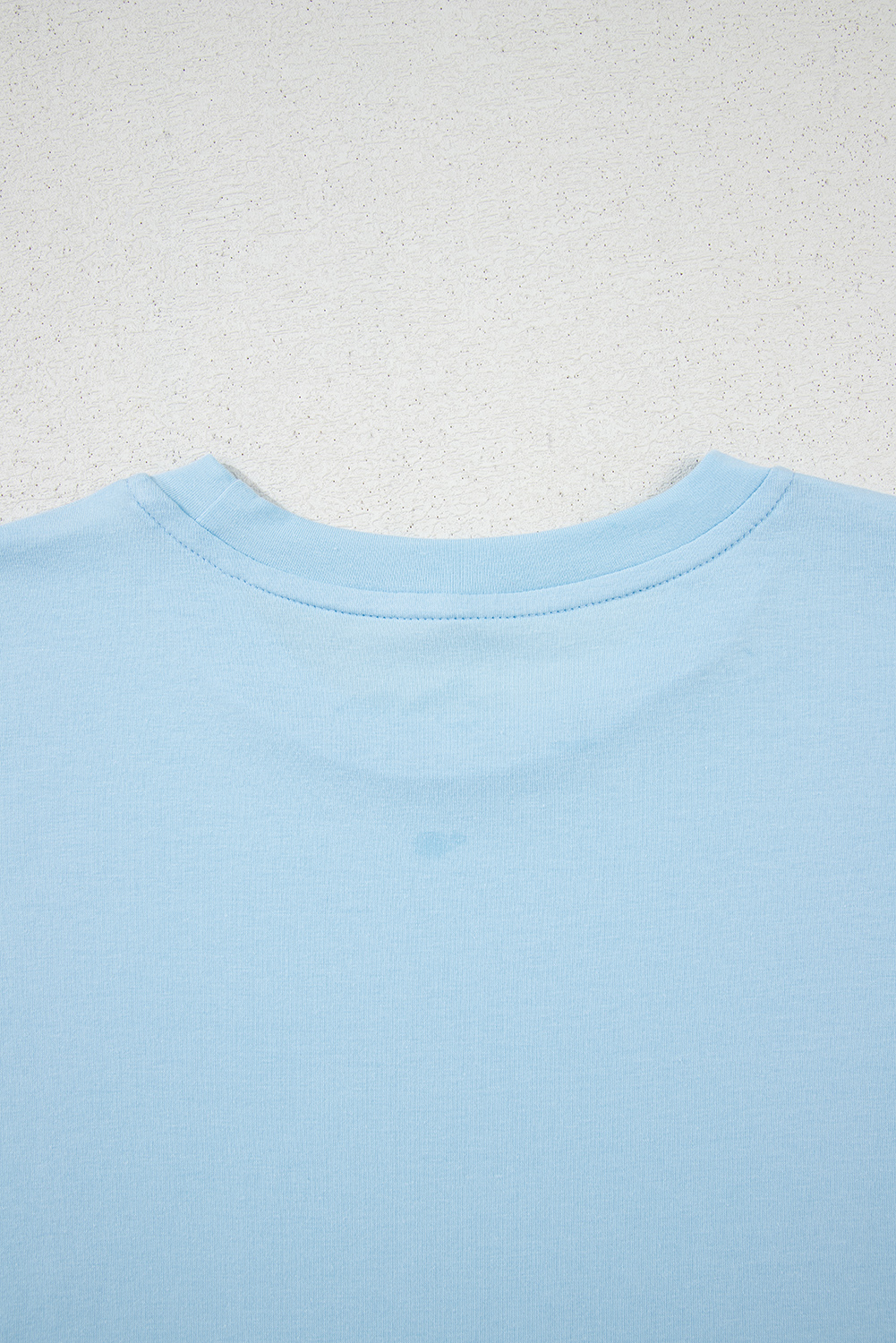 Khaki Casual Plain Crew Neck Tee