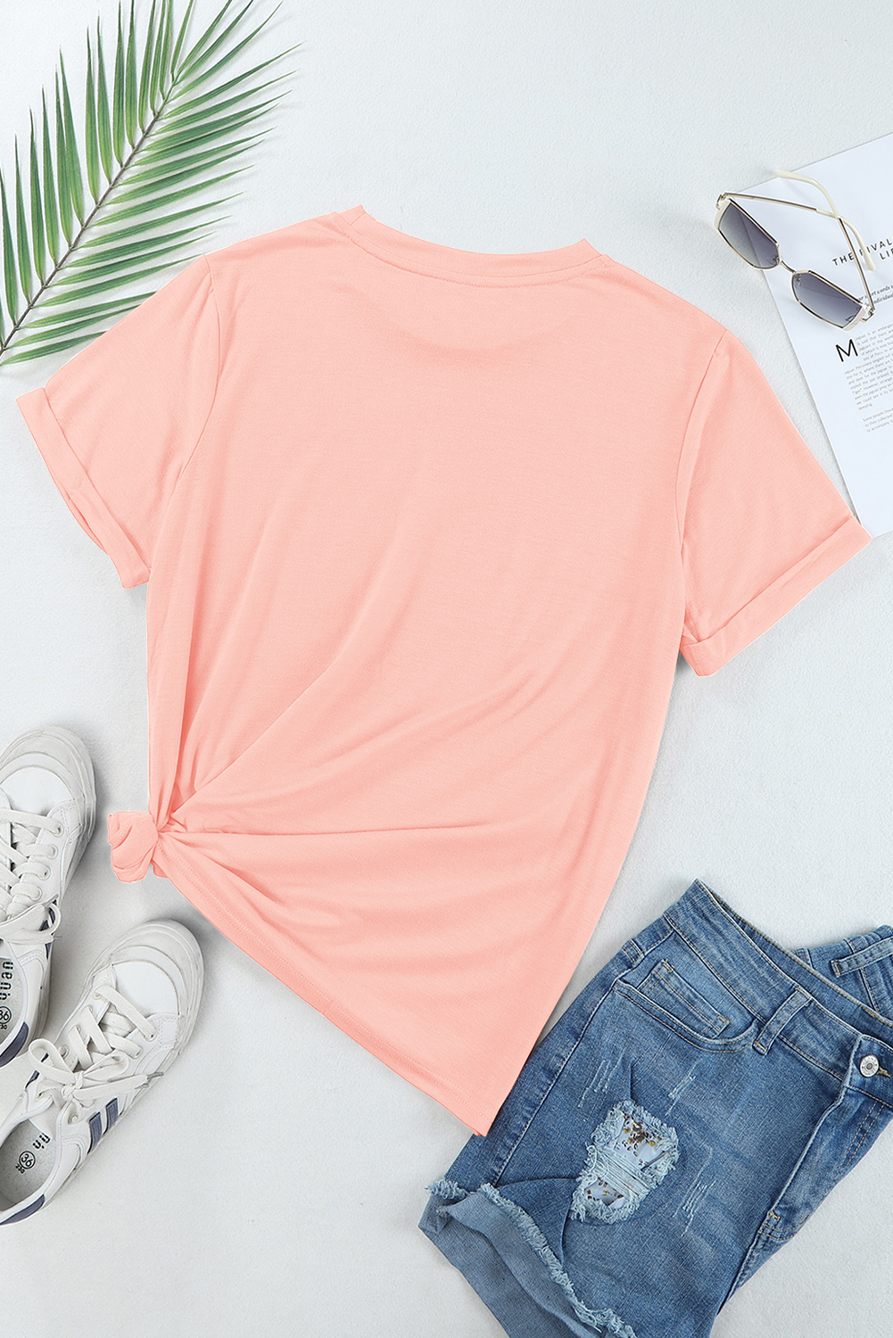 White MAMA Leopard Embroidered Crew Neck Graphic Tee