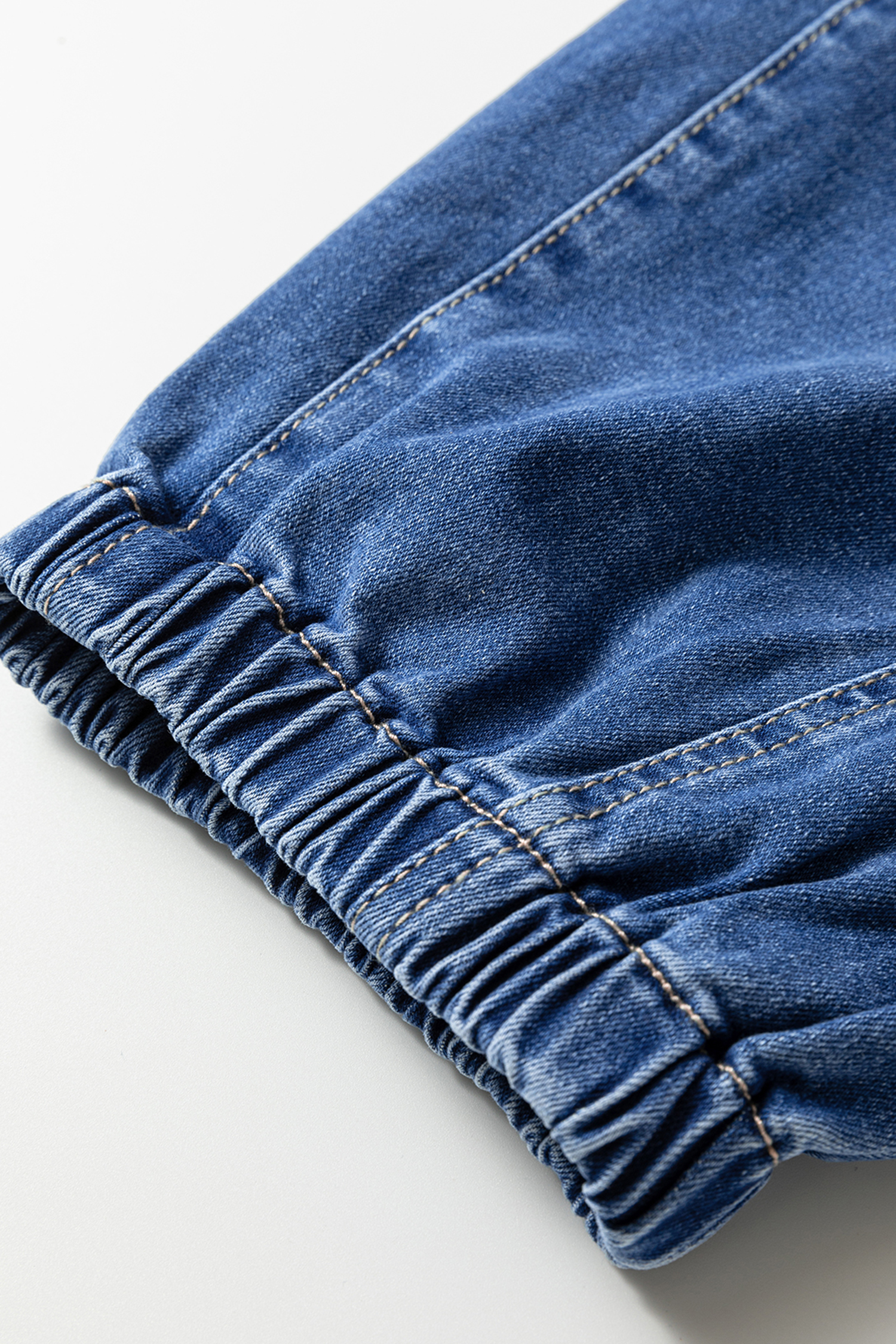 Dusk Blue Loose Straight Leg Cropped High Waist Jeans
