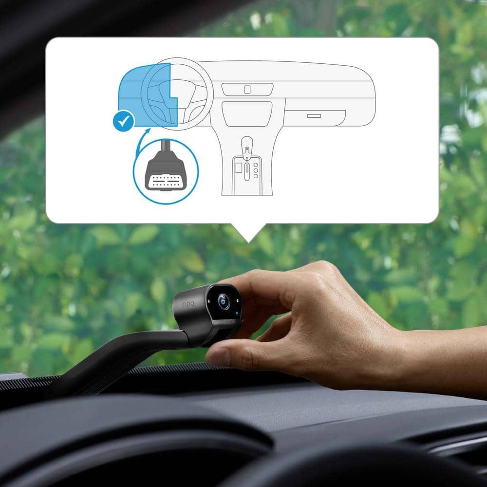 Ring Car Cam Dual Facing HD Vehicle Security Camera with Night Vision & Motion Alerts