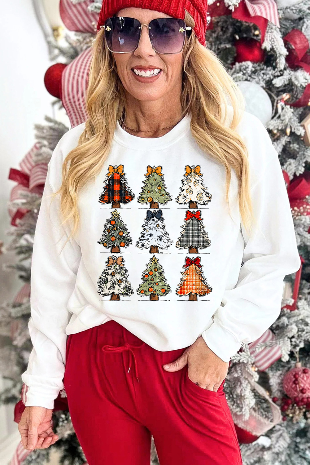 White Christmas PNG Graphic Holiday Sweatshirt