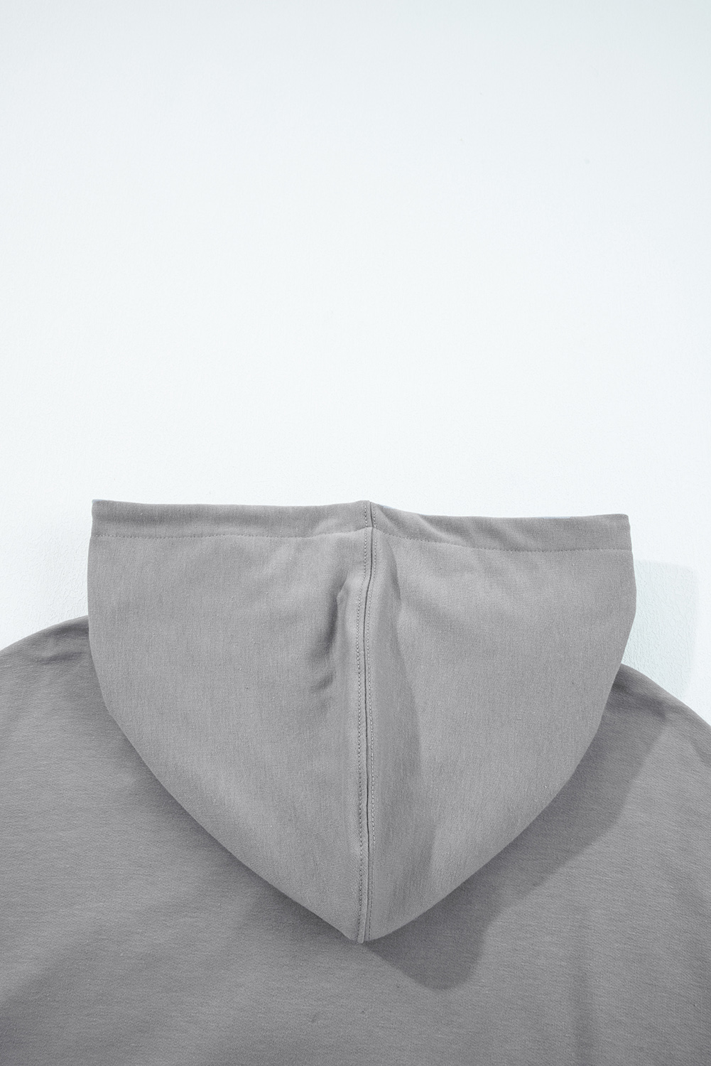 Gray Double Zipper Hooded Jacket and Sweatpants Active Set
