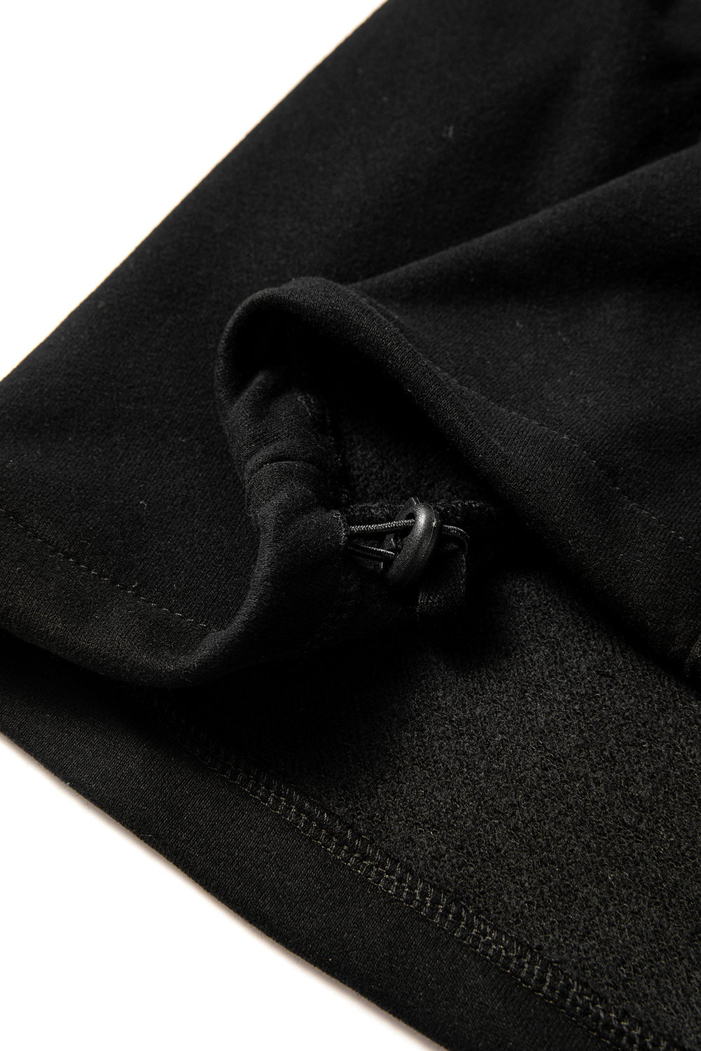 Bonbon Fleece Lined Half Zipper Kangaroo Pockets Loose Hoodie