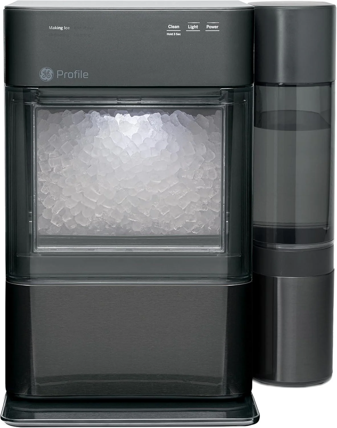 GE Profile Opal 2.0 XL with 1 Gallon Tank, Chewable Crunchable Countertop Nugget Ice Maker, Scoop included, 38 lbs in 24 hours, Pellet Ice Machine with WiFi & Smart Connected, Stainless Steel