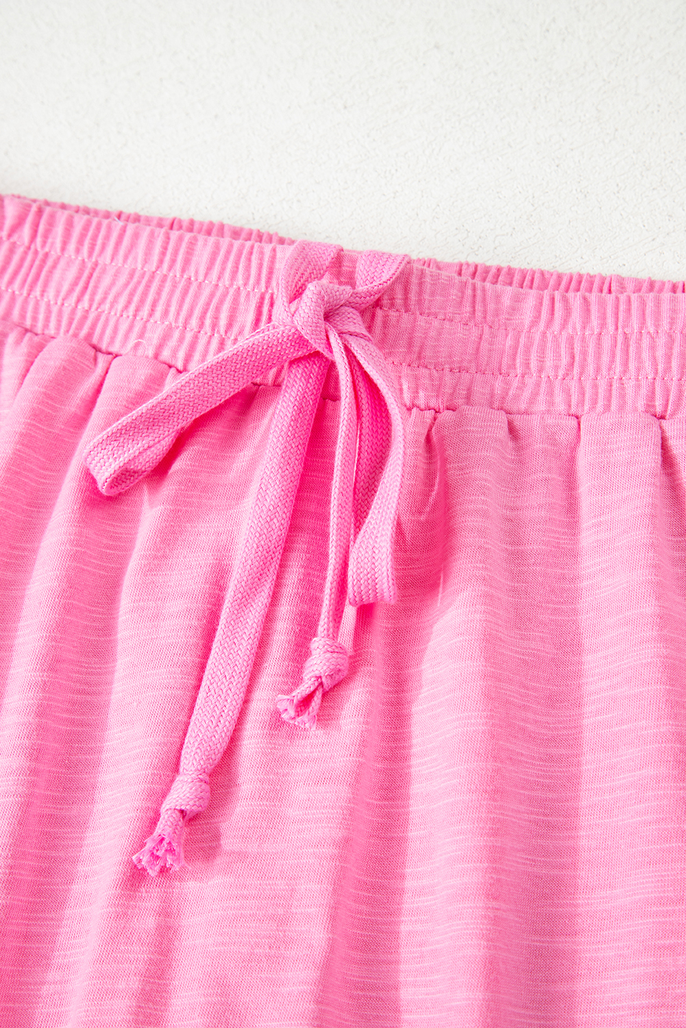 Sachet Pink Loose Fit Half Sleeve T Shirt and High Waist Skirt Set