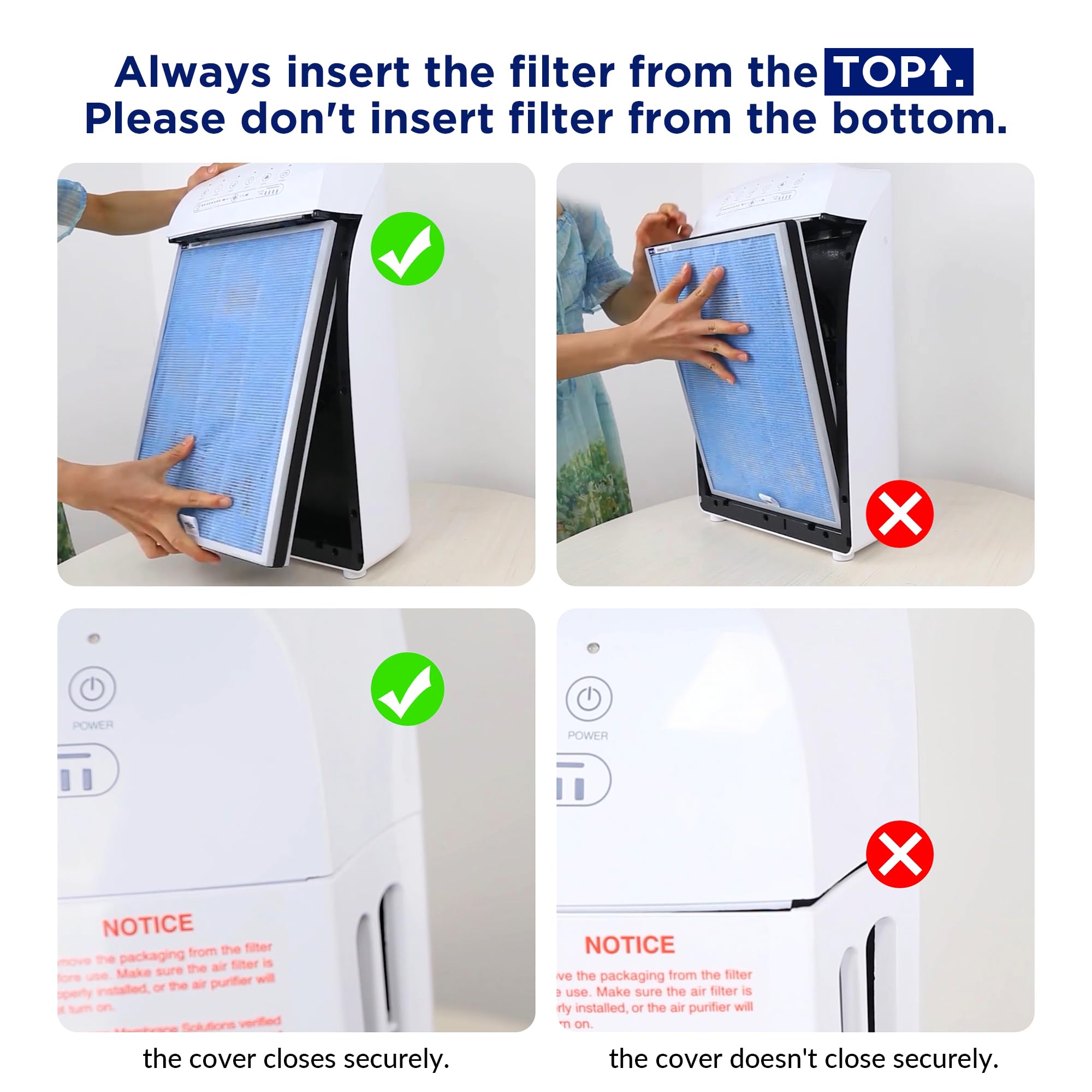 Membrane Solutions MSA3 Air Purifier for Home, Room Up to 1590 sq ft.