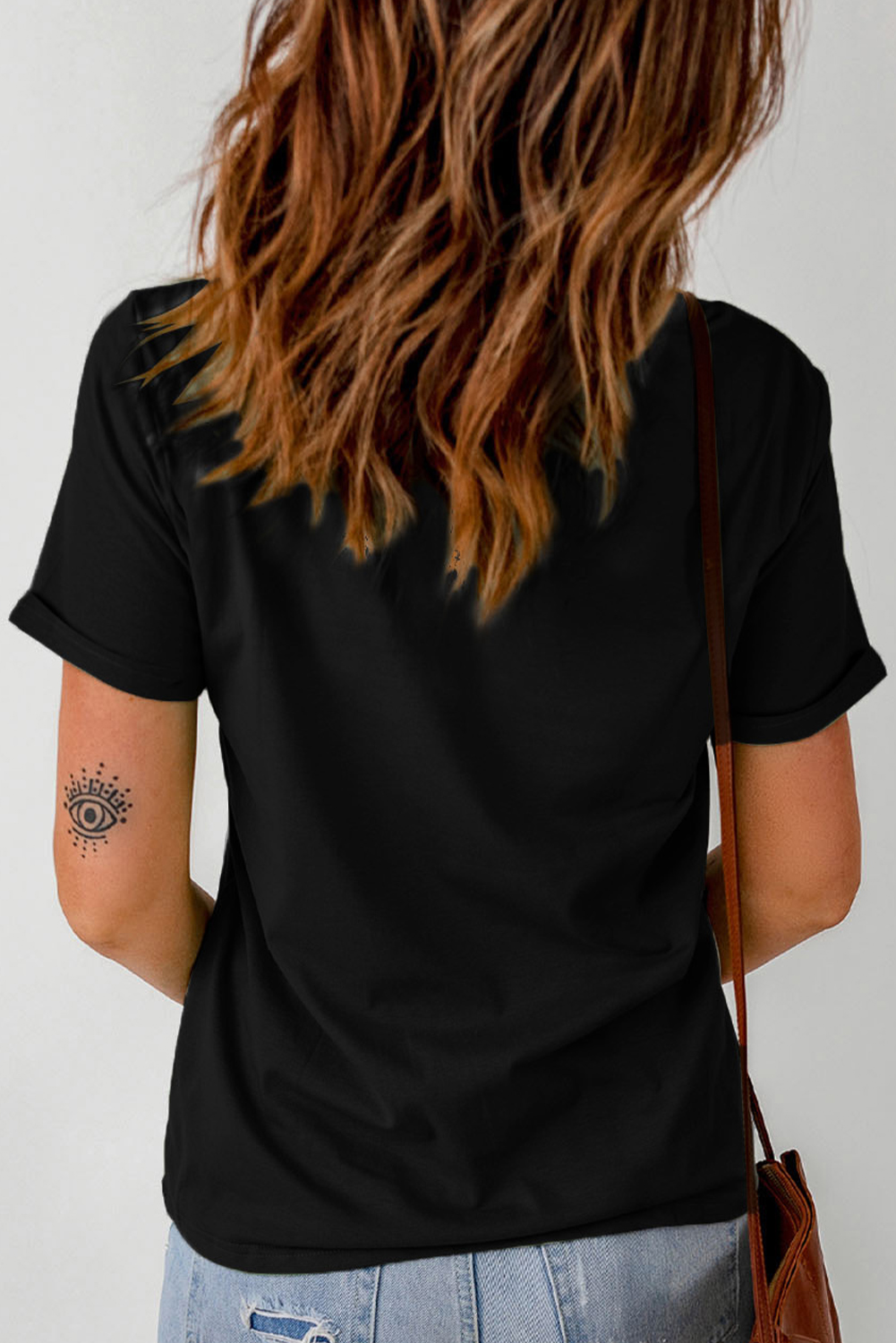 White Thanksgiving Slogan Print Crew Neck T Shirt