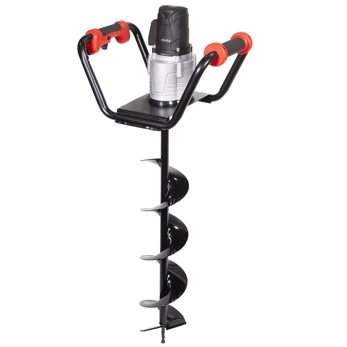 XtremepowerUS 1500W Electric Post Hole Digger with 6&prime;&prime; Auger Bit, Anti Vibration Handle & Safety Lock for Soil & Fence Posts