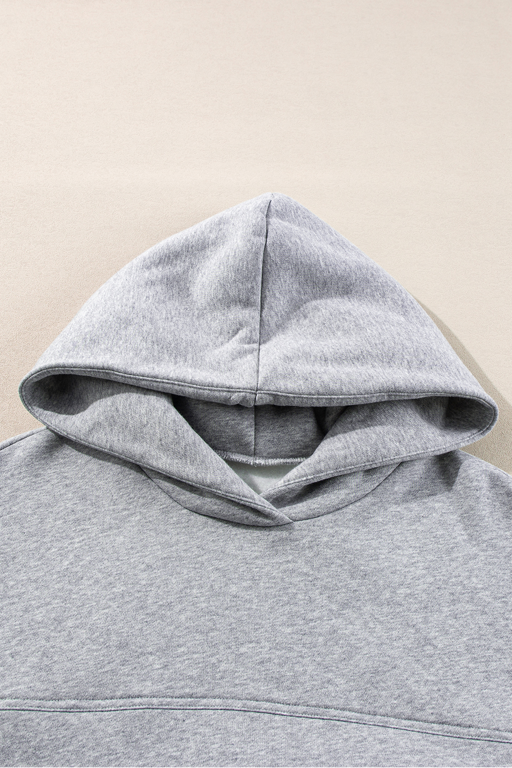 Navy Blue Solid Exposed Seams Hoodie and Joggers Activewear Set
