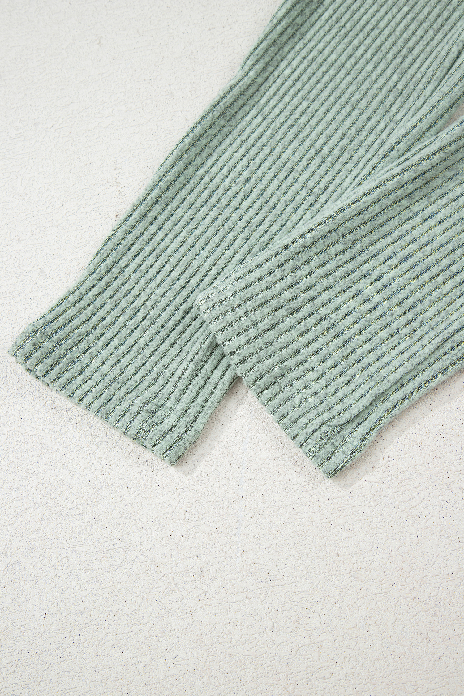 Black Ribbed Notched Neck Knit Long Sleeve Leggings Two Pieces Lounge Set