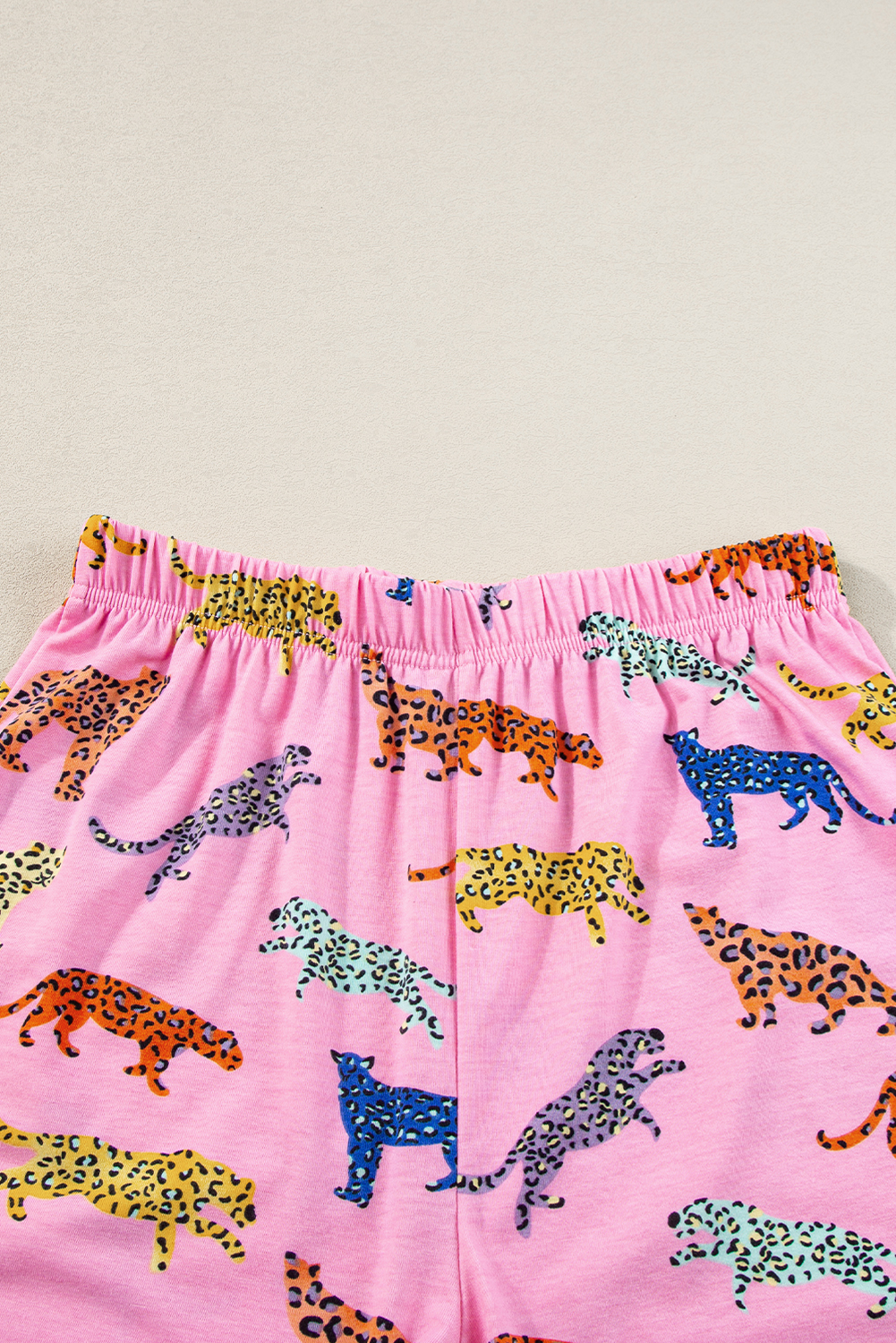 Pink Cheetah Print Shirt and Pants Pajama Set