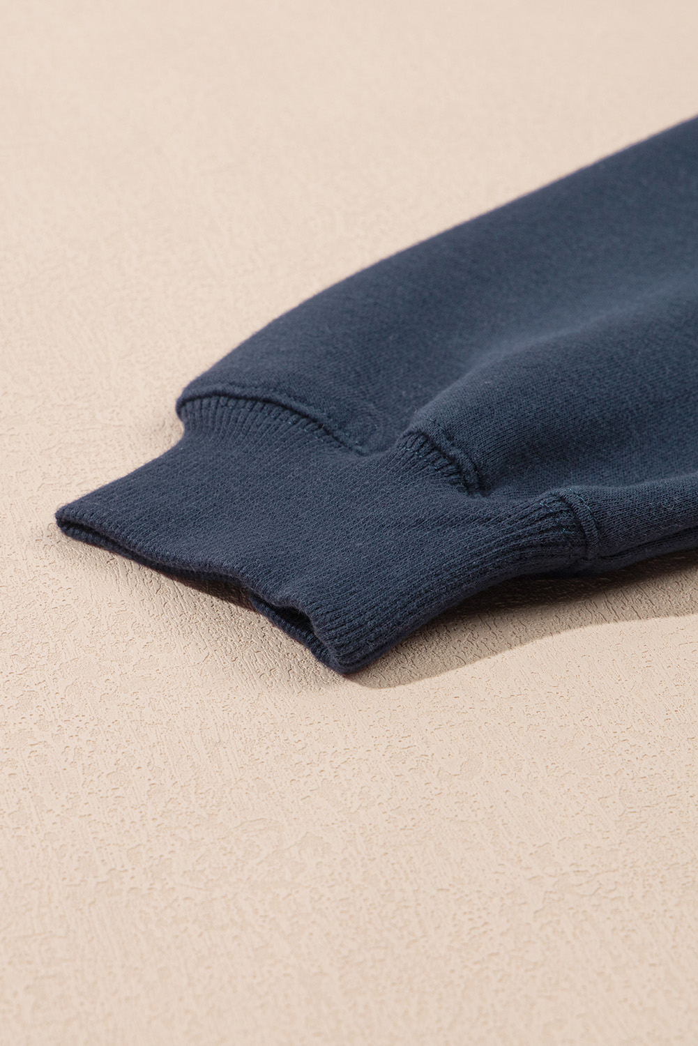 Black Drop Shoulder Loose Sweatshirt and Joggers Active Set