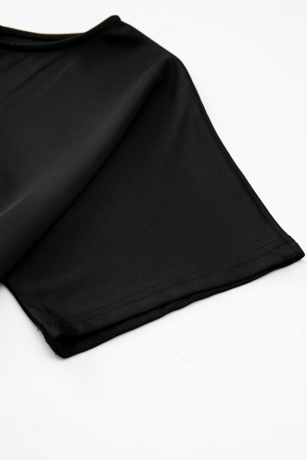 Black Dolman Sleeve Belted Straight Leg Jumpsuit