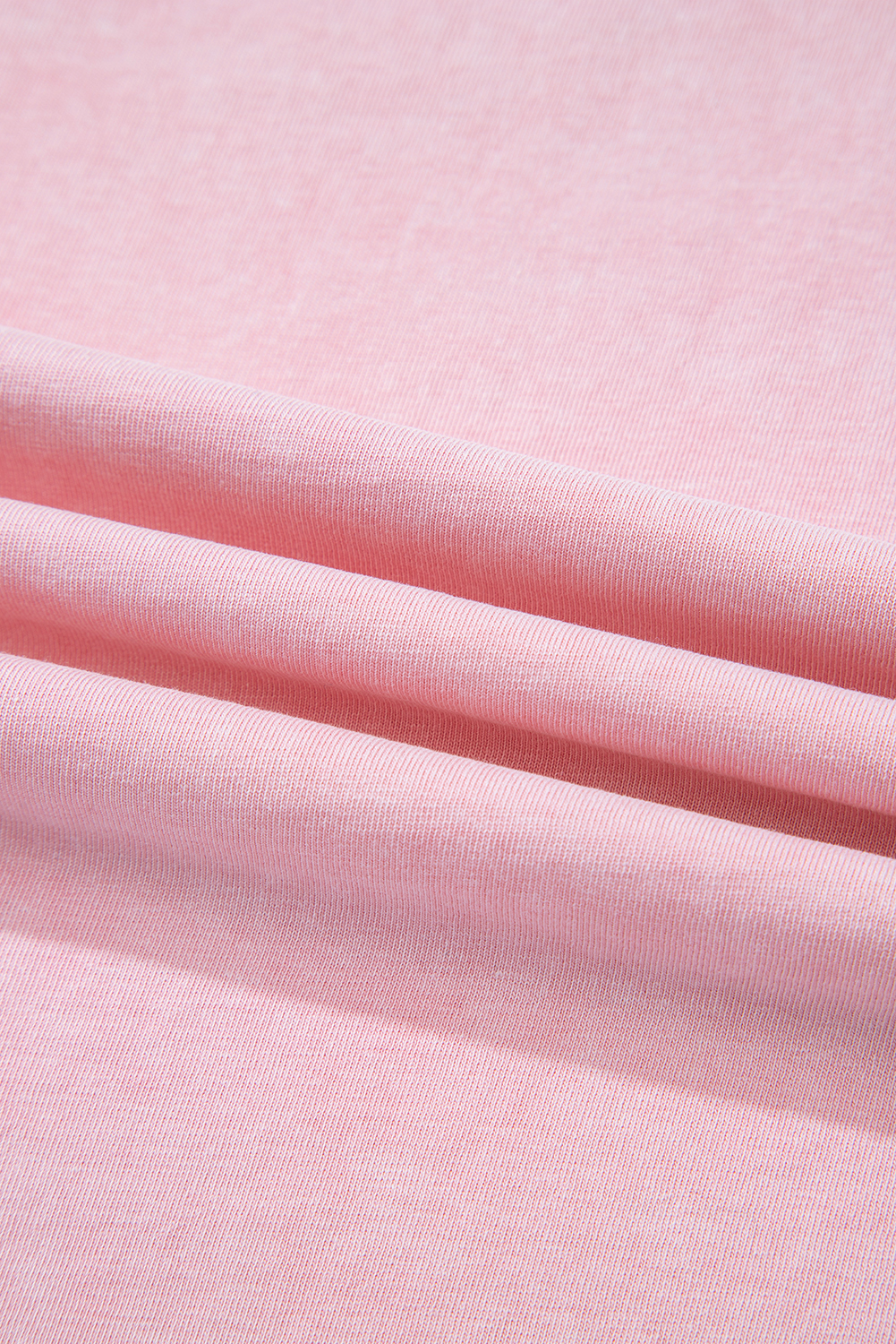 Light Pink Acid Wash Star Patched Rolled Trim Pants Set