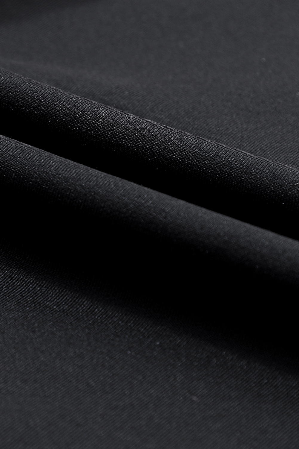 Black Exposed Seam High Waist Pocketed Joggers