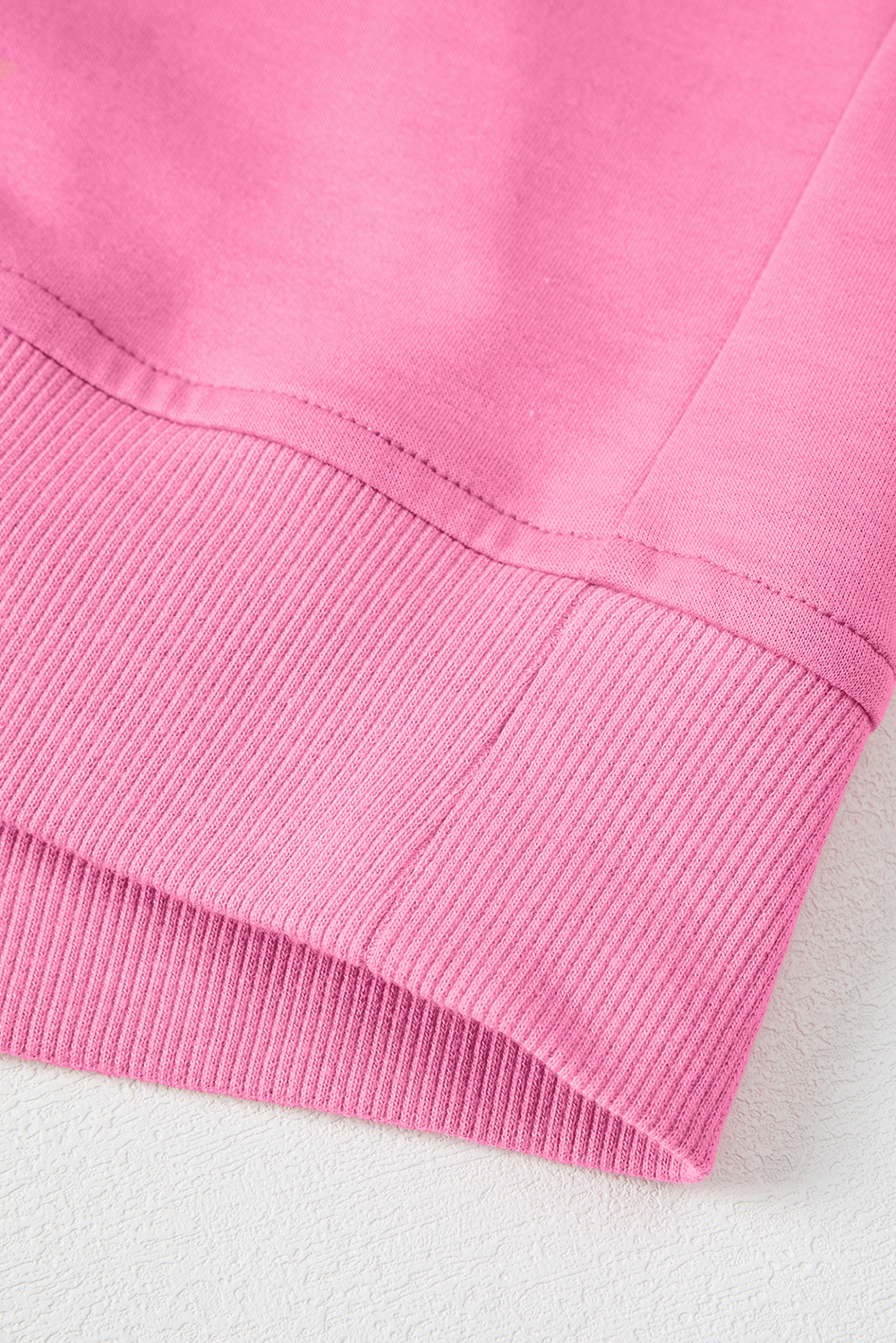 Pink Flower Patch Mineral Washed Terry Knit Cropped Wide Leg Pants