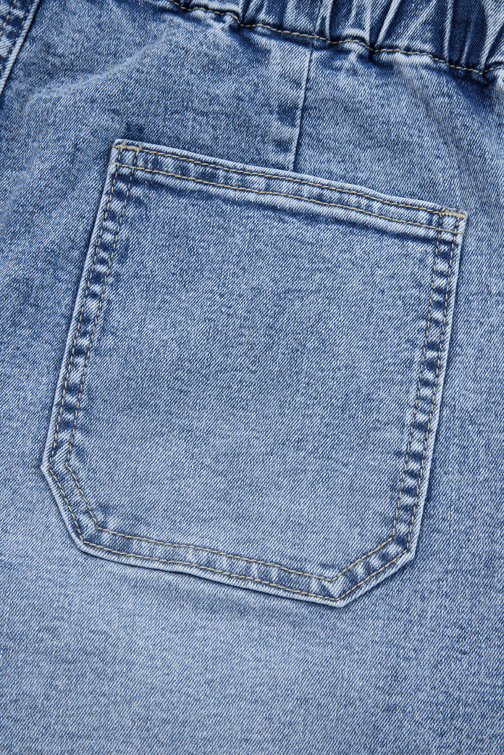 Myosotis Large Patch Pocket Drawstring Paperbag Waist Barrel Jeans