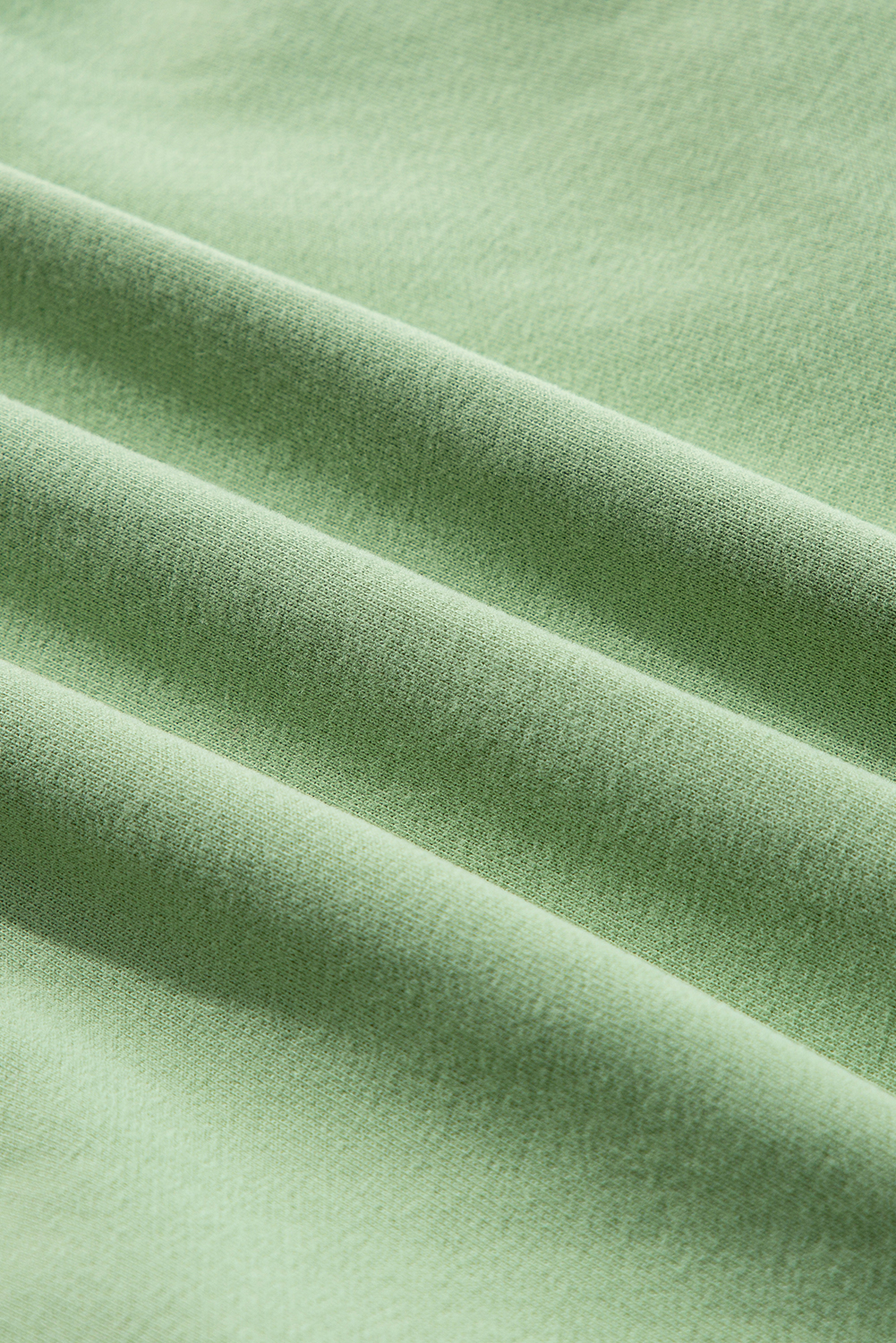 Grass Green Solid Fleece Lined Drop Shoulder High Low Sweatshirt