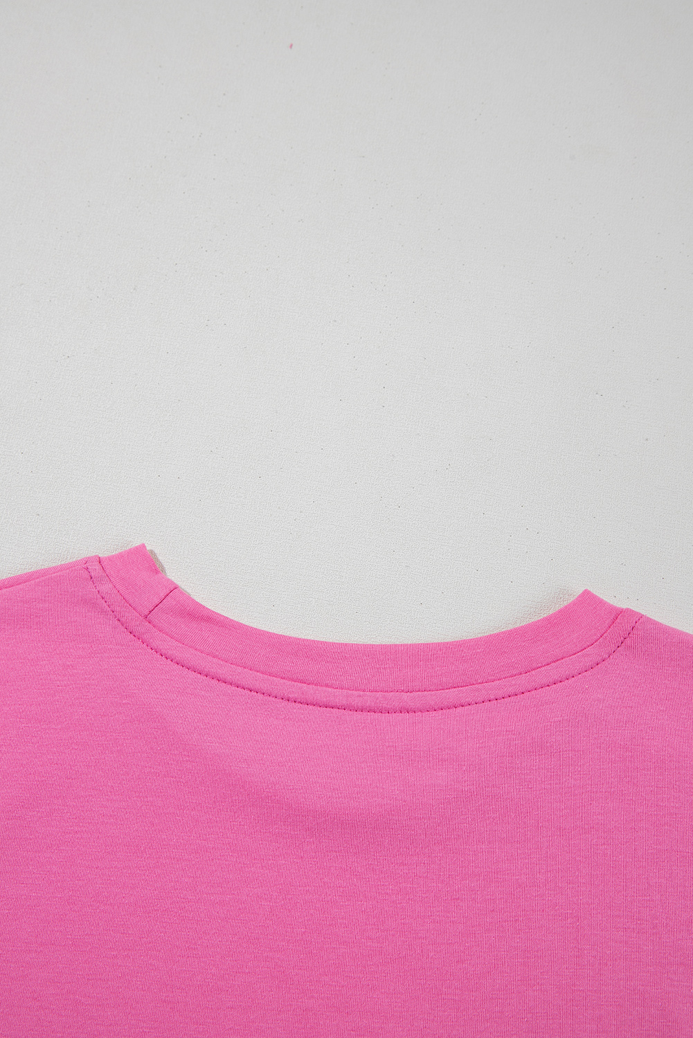 Khaki Casual Plain Crew Neck Tee