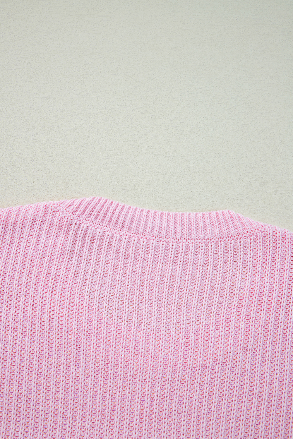 Pink Merry & Bright Pop Up Letter Waffle Knit Sweater