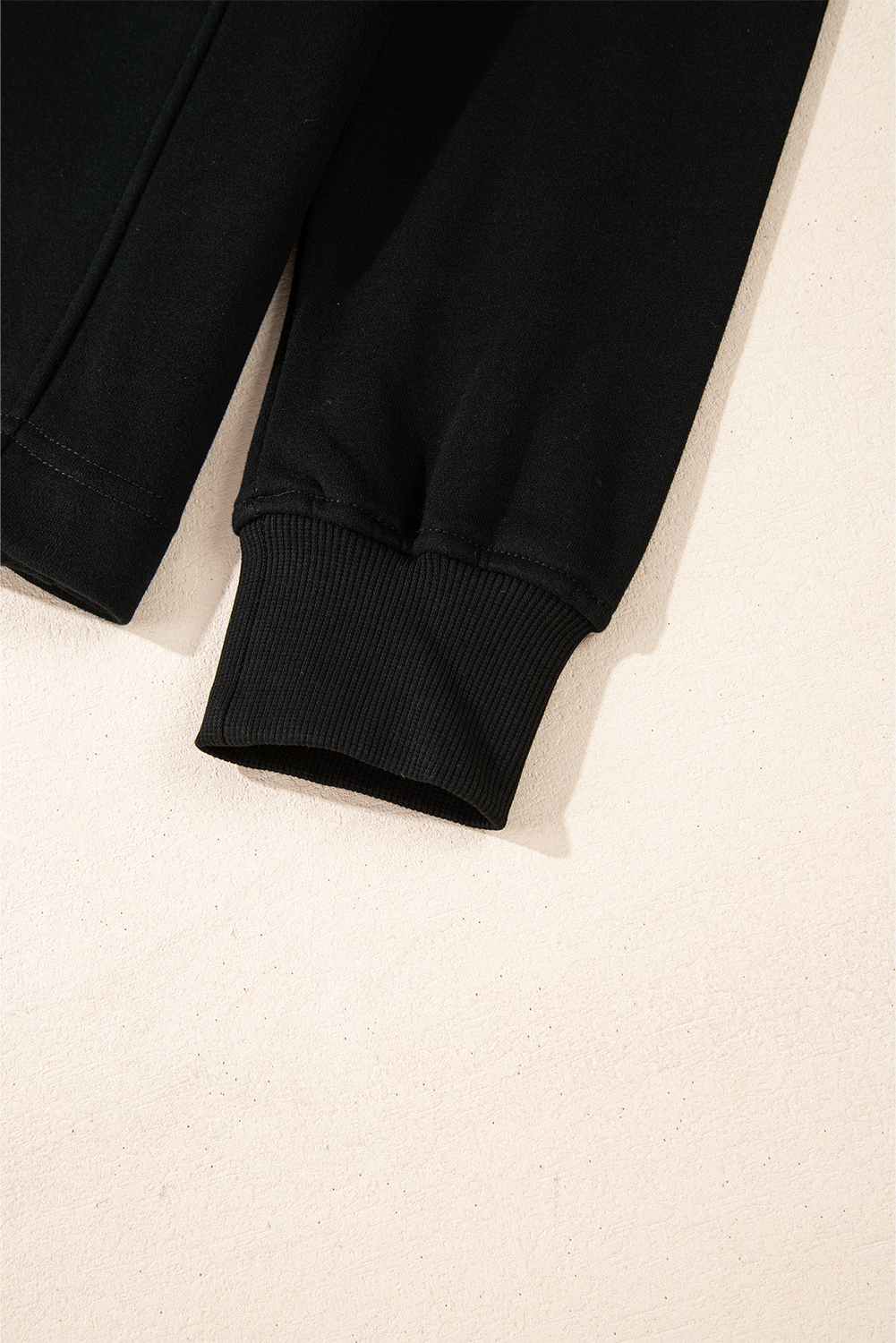 Fushia Zipped Neck Pullover Drop Shoulder Sweatshirt