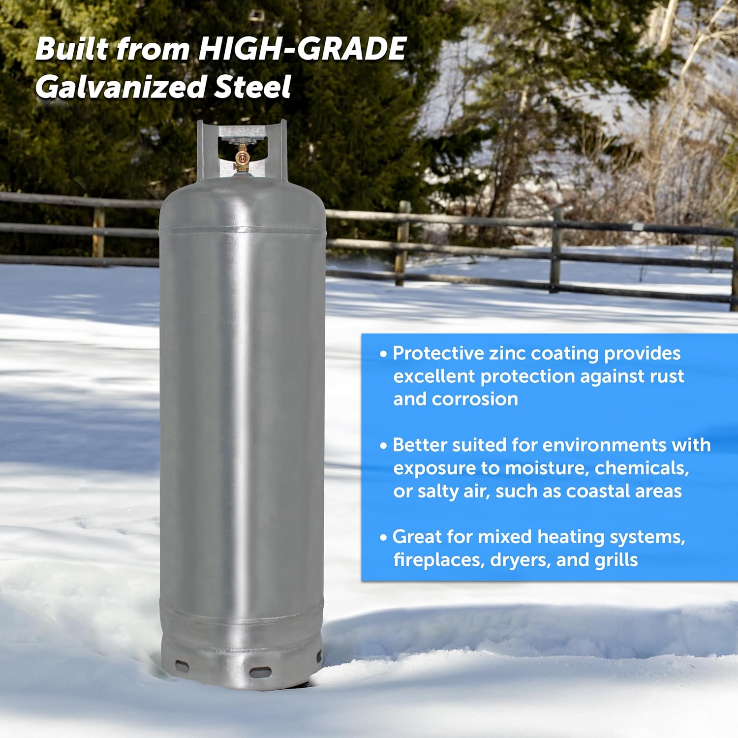 100Lb Steel Propane Tank Cylinder with Pol Valve