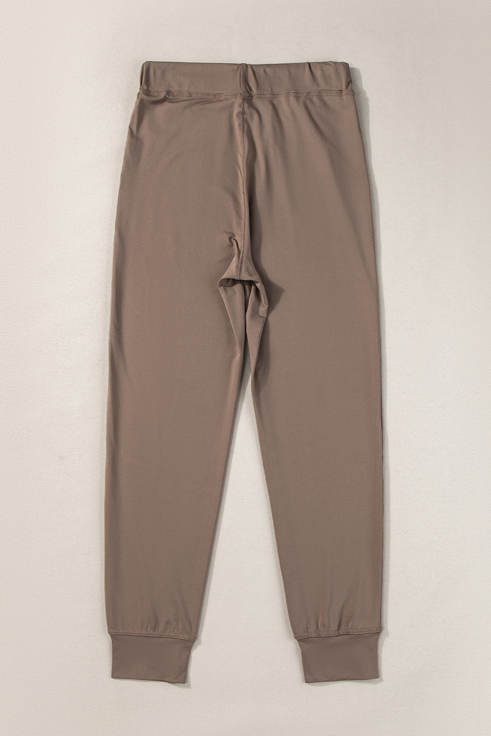 Black Drawstring Elastic Waistband Pocketed Joggers