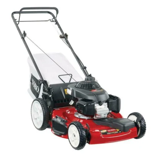 gas mower, 22-inch 170cc OHV engine high-wheel RWD 3-in-1 with height adjustment, oil included