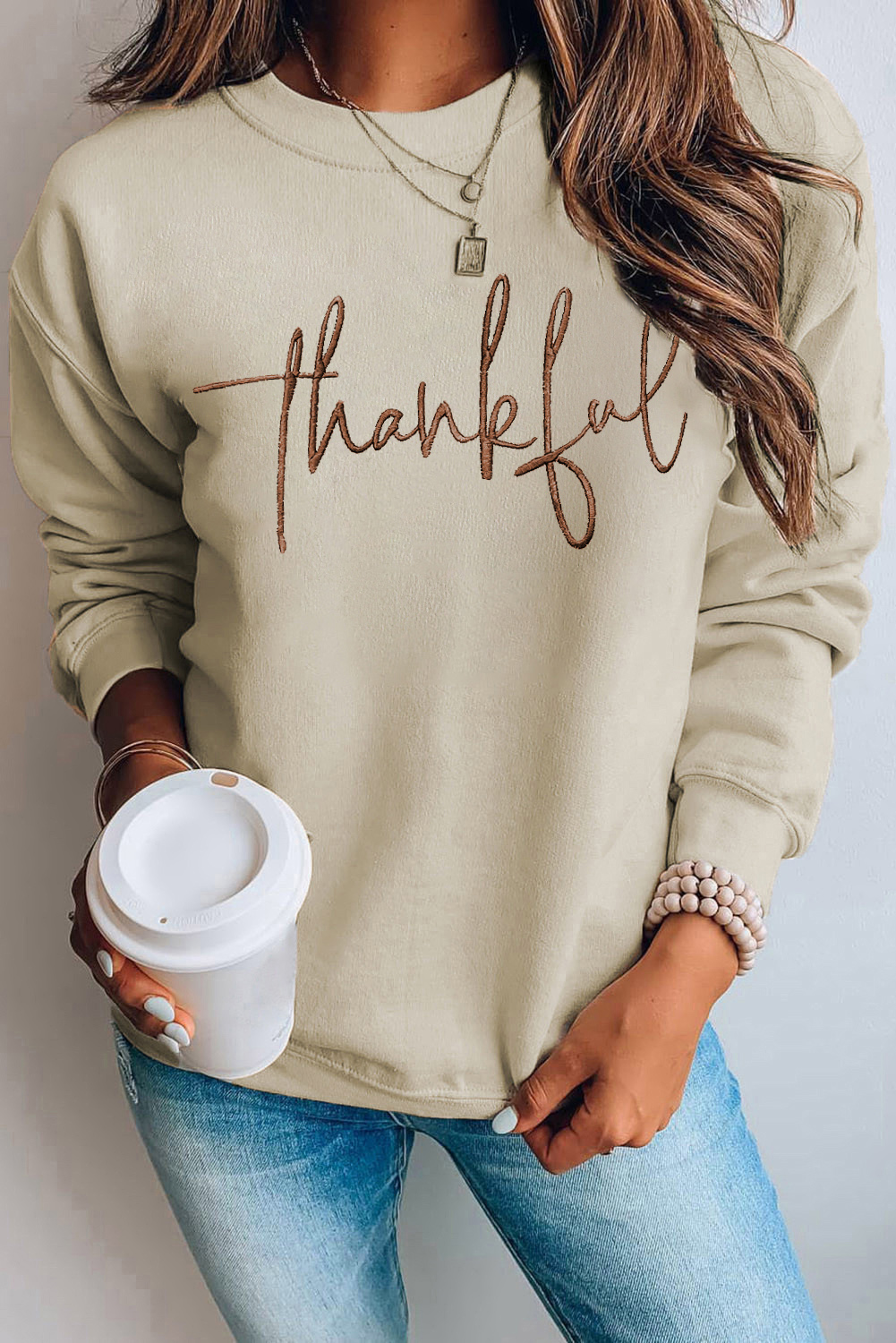 Parchment Shimmering Turkey Pattern Thanksgiving Holiday Sweatshirt