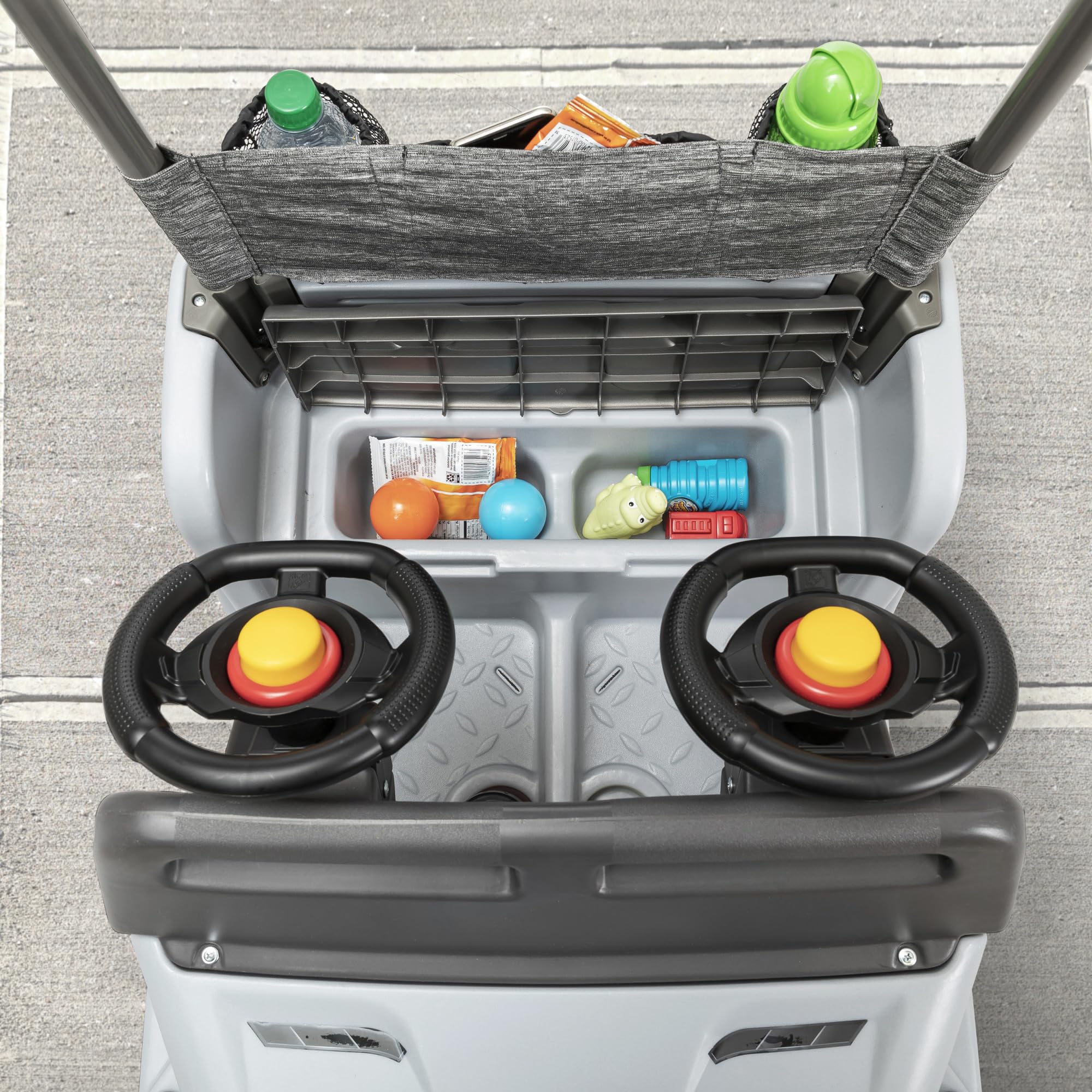 Step2 Side-by-Side Push Around SUV, Kids Push Car, 2 Seats