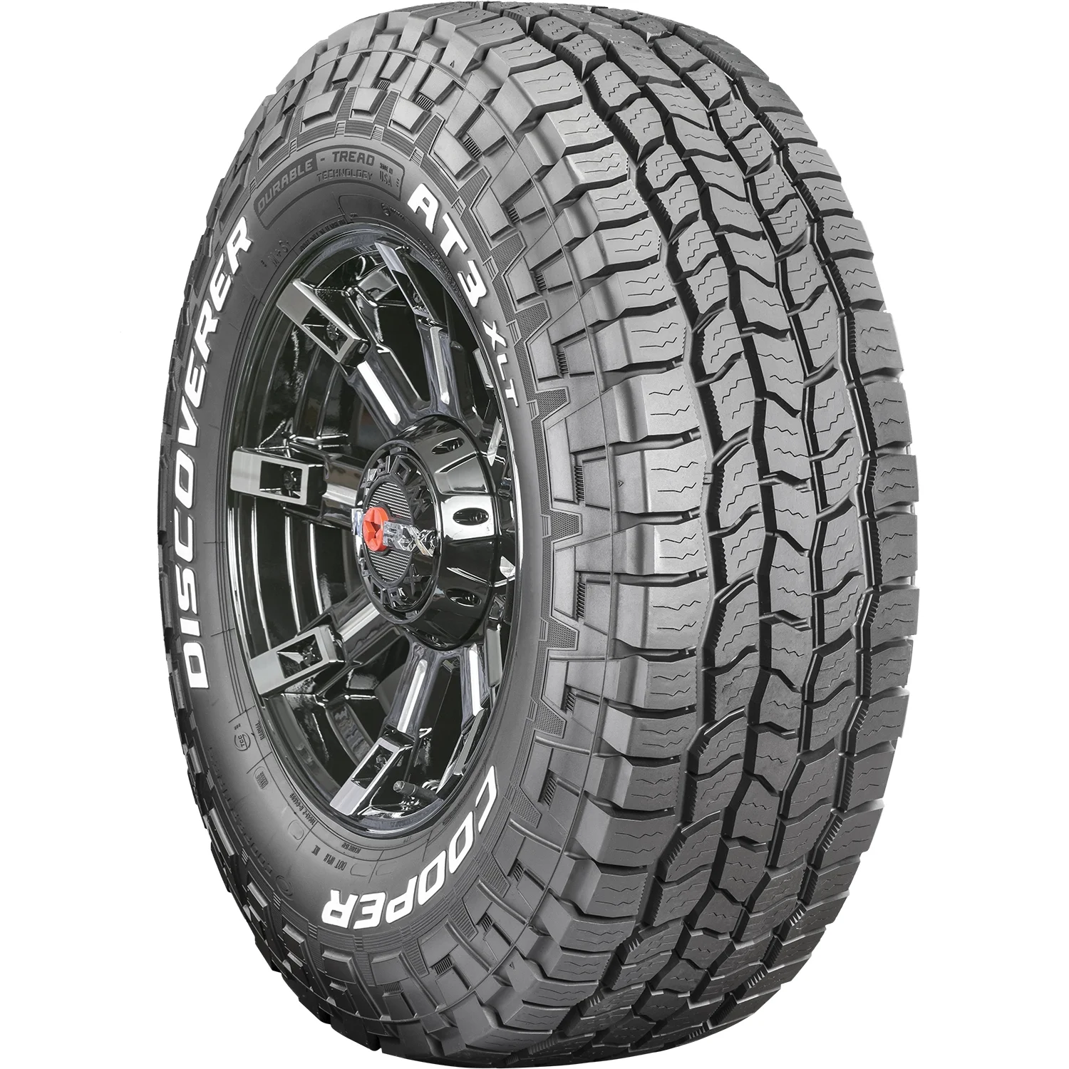 Cooper Discoverer AT3 XLT All Terrain Tires 285/75R16 10 Ply E – Fits Light Trucks & Hummer H3 Models