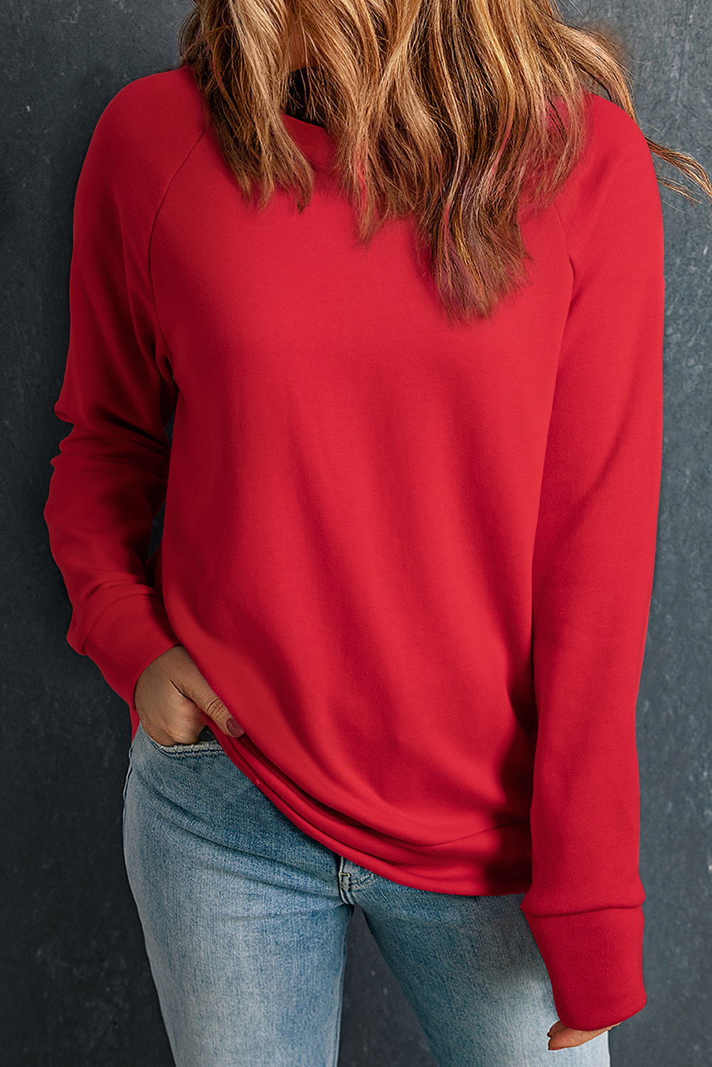 Green Sequin Christmas Candy Cane Graphic Crewneck Pullover Sweatshirt