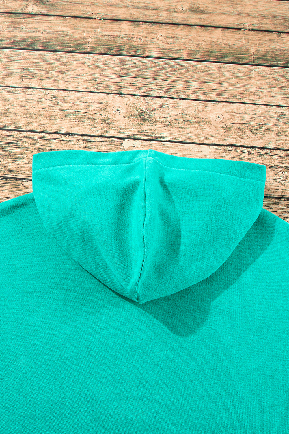 Bonbon Fleece Lined Half Zipper Kangaroo Pockets Loose Hoodie