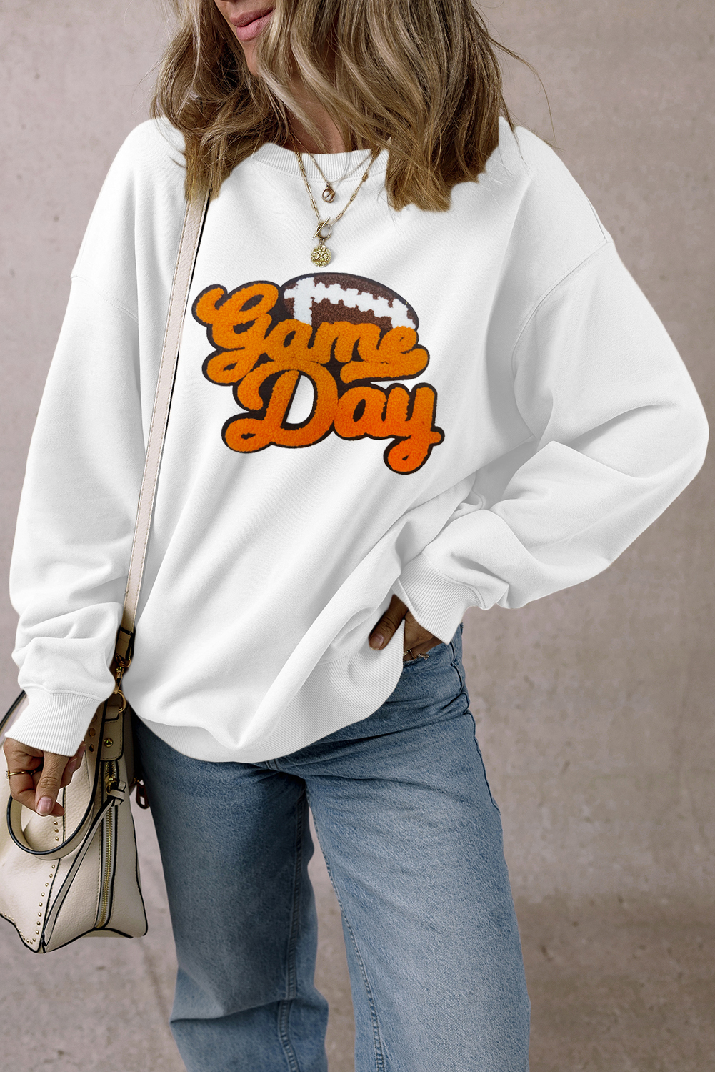 Parchment Shimmering Turkey Pattern Thanksgiving Holiday Sweatshirt
