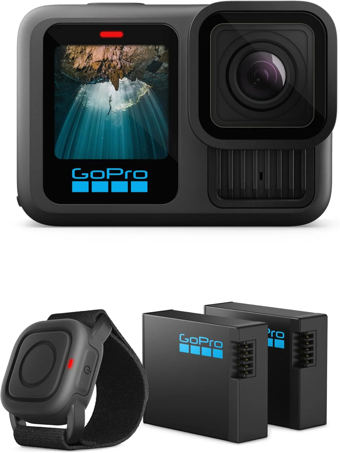 Black - Waterproof Action Camera with 5.3K60 Video, 27MP Photo + Compatability with HB-Series Lenses